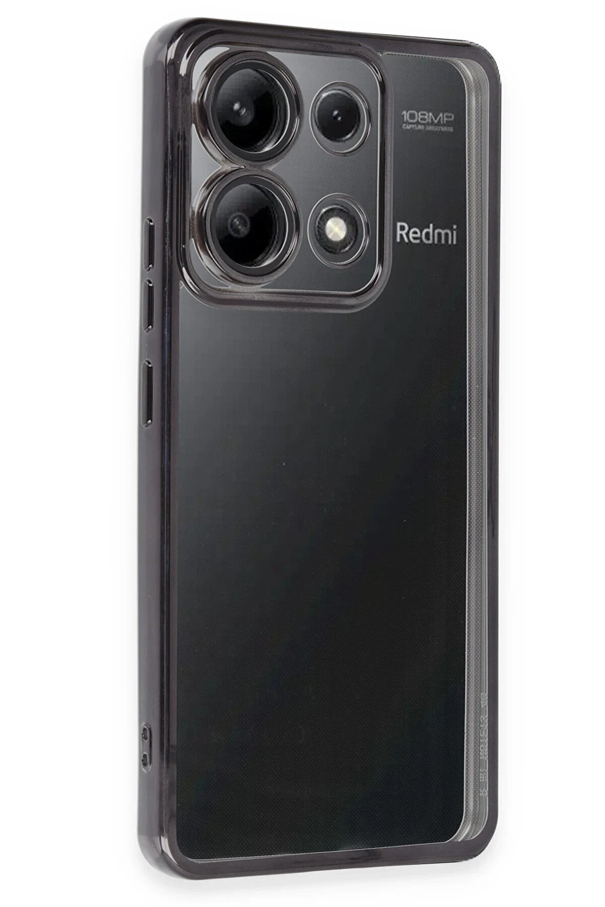 CepteToptan Xiaomi Poco X6 Pro Kılıf Lensli Silikon - Siyah - DROPX9841-6648