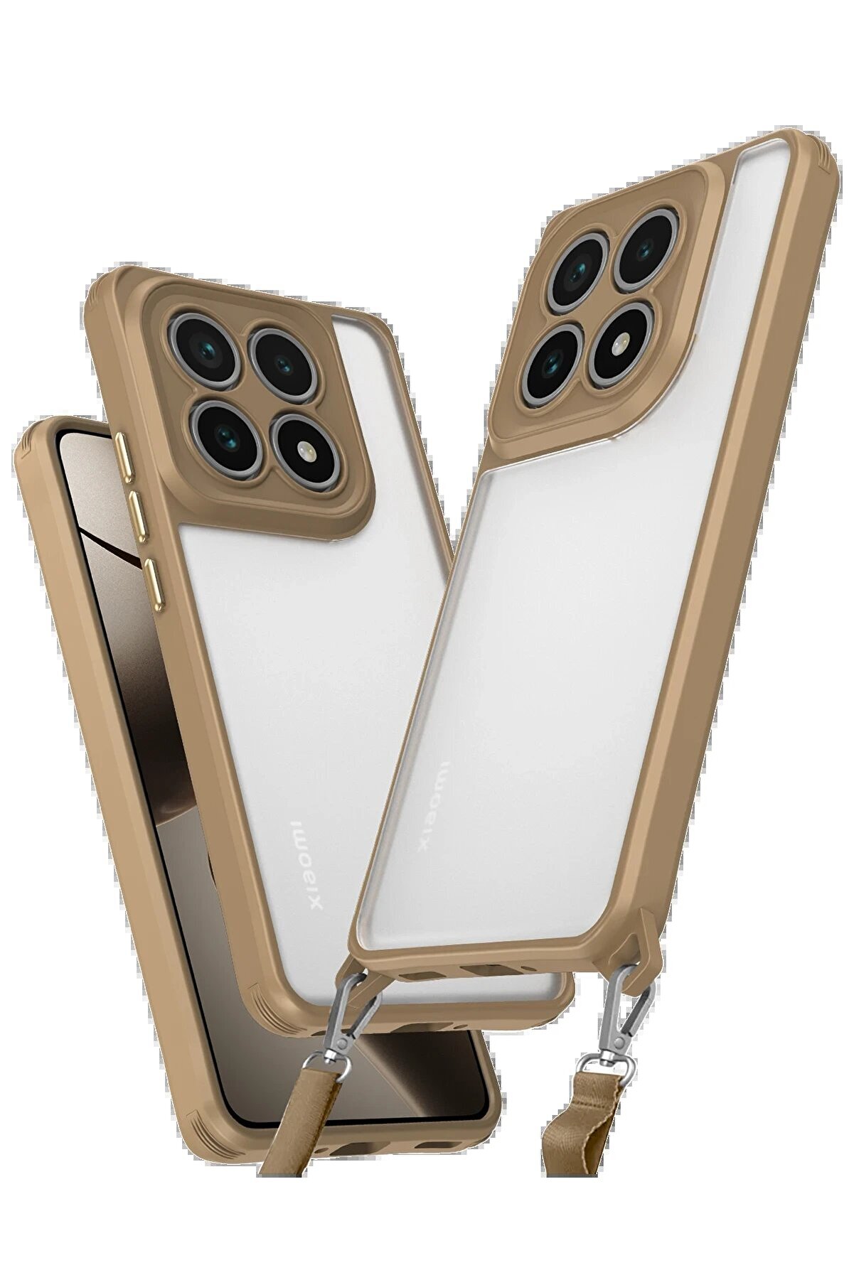 CepteToptan Xiaomi Mi 14T Kılıf Penta Silikon Kılıf - Çöl Titanyum - DROPX6511-8405