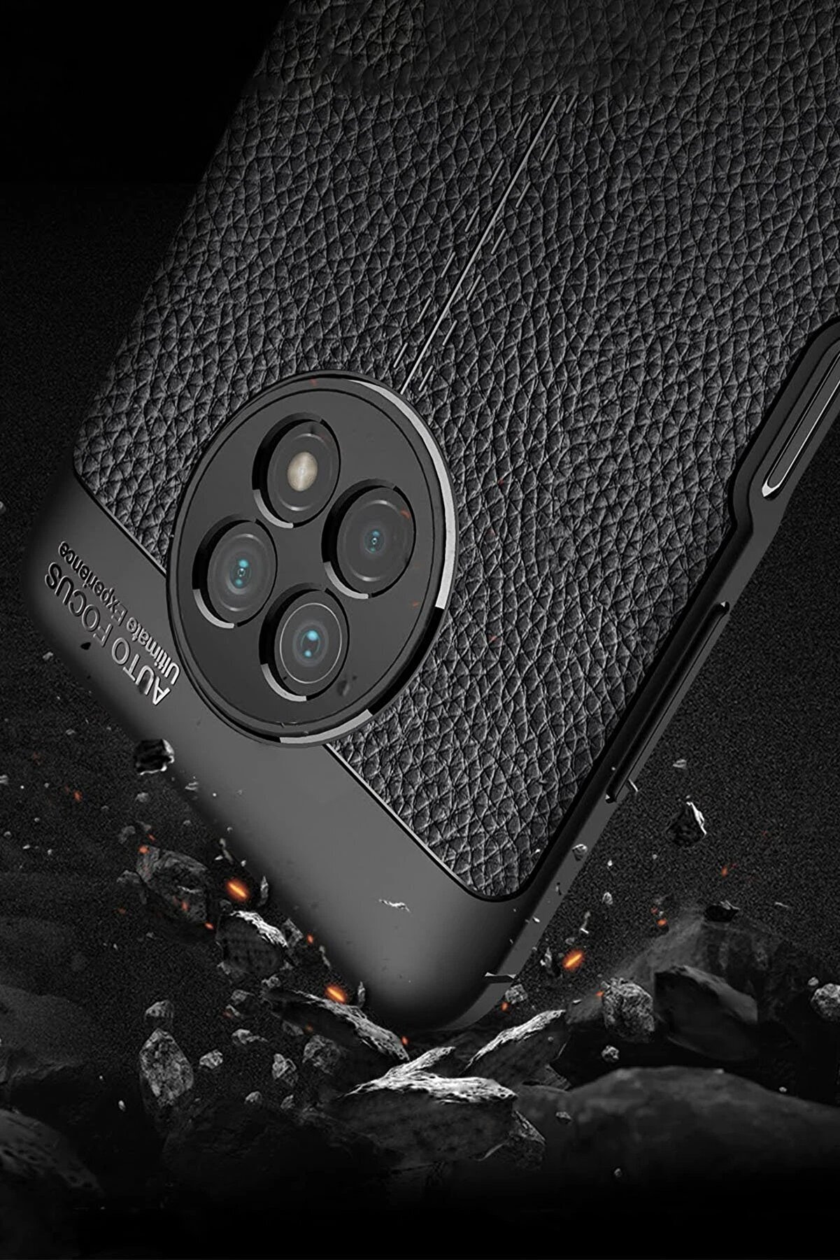 Xi̇aomi̇ Redmi̇ Note 9 5G Kılıf Auto Focus Kapak - Si̇yah - Dropx5526-7549