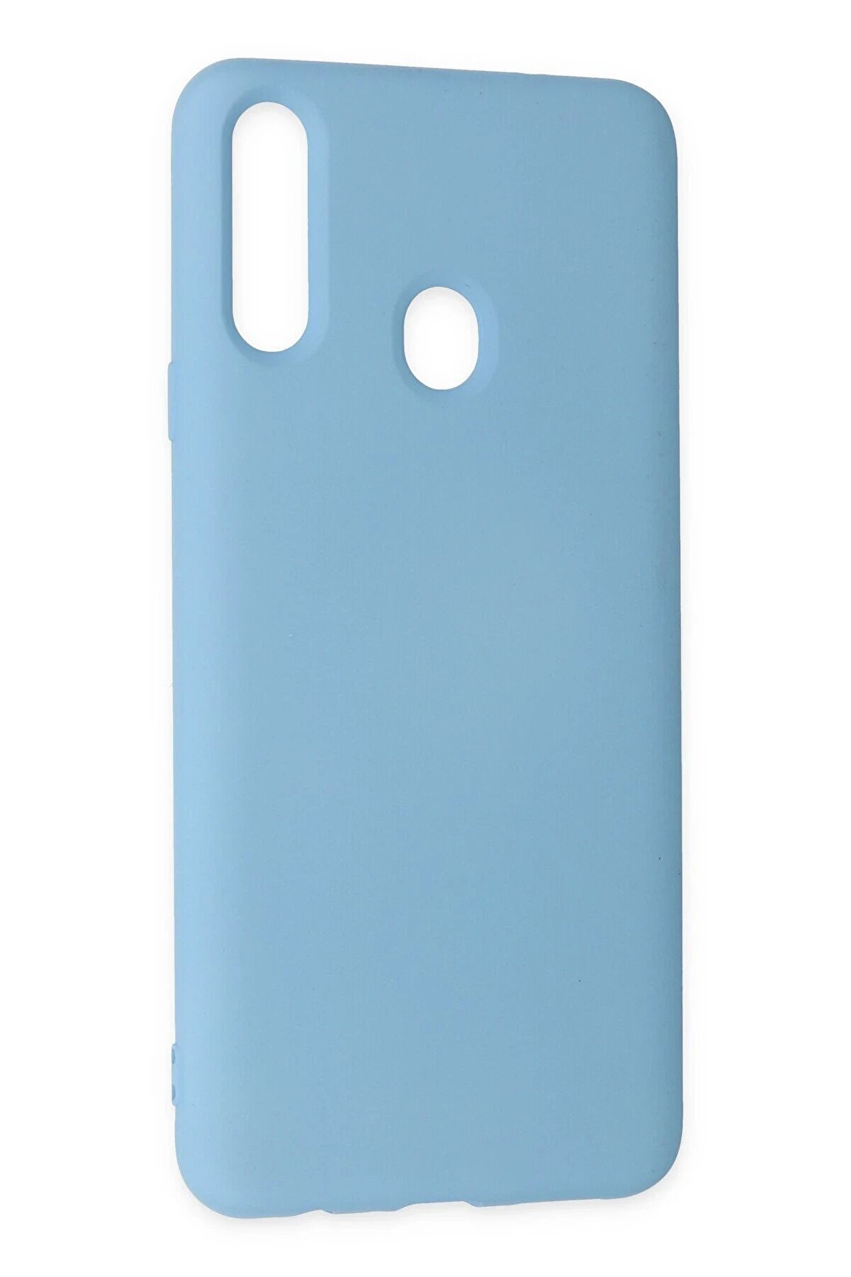 Samsung Galaxy A20S Kılıf Nano İçi̇ Kadi̇fe Si̇li̇kon - Mavi̇ - Dropx3117-2589