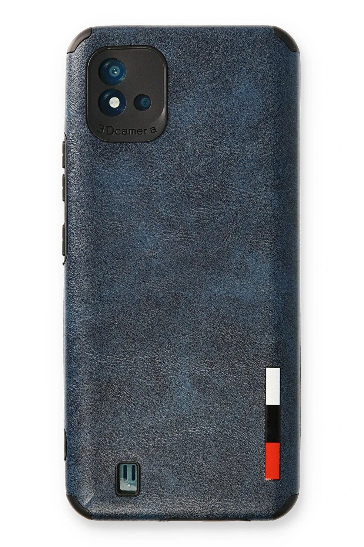 CepteToptan Realme C11 2021 Kılıf Loop Deri Silikon - Lacivert - DROPX3310-6295