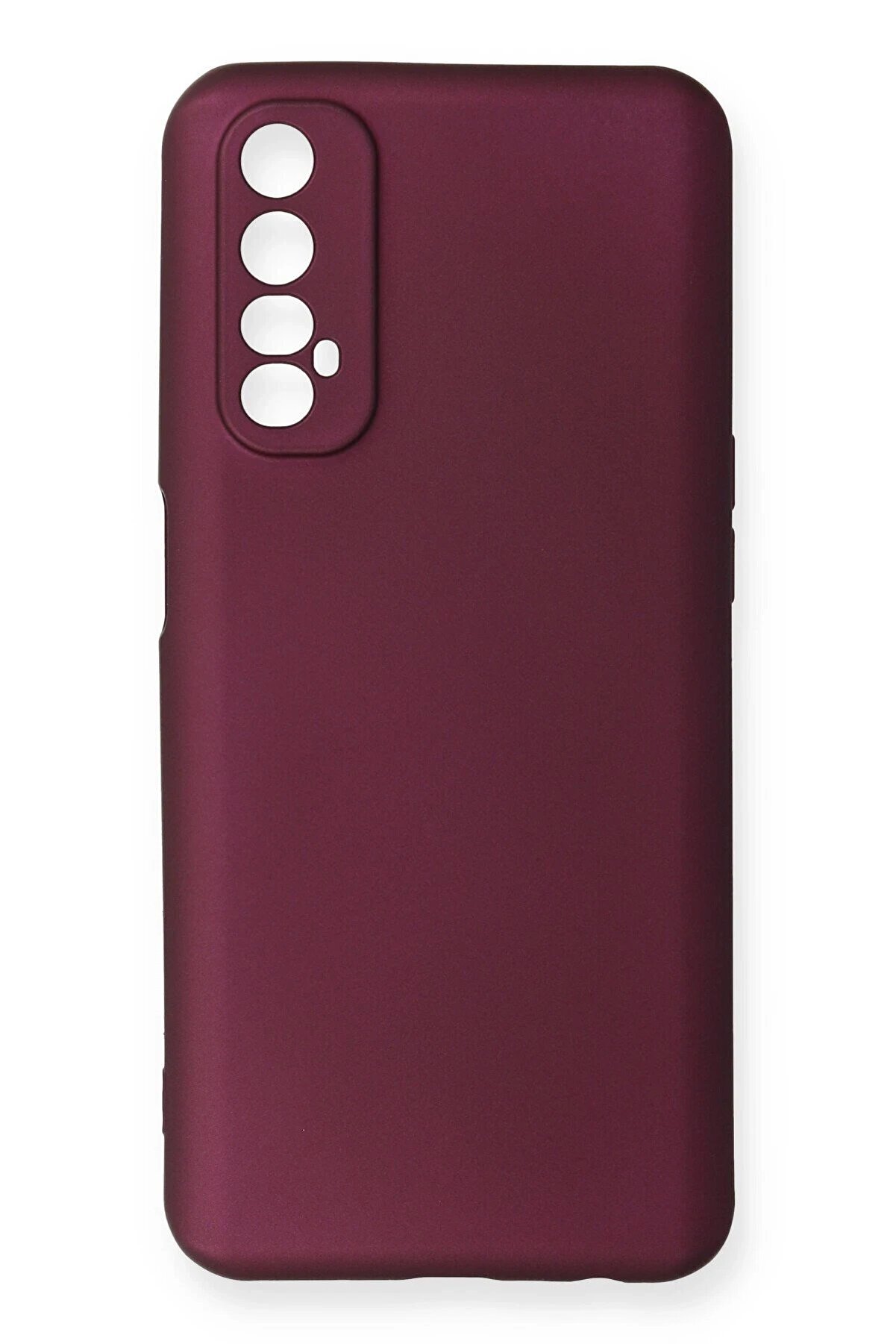 CepteToptan Realme 7 Kılıf First Silikon - Mürdüm - DROPX4317-3133