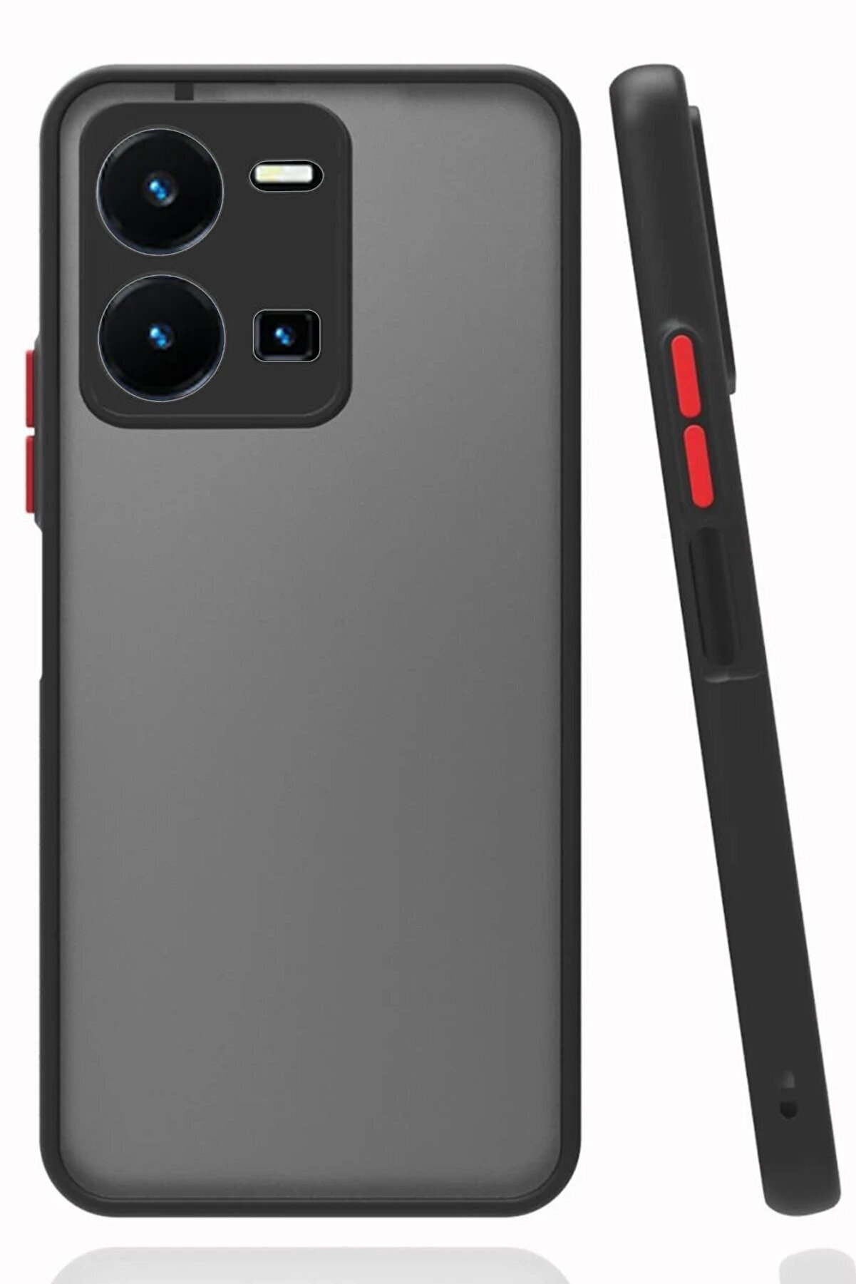 CepteToptan Vivo Y22S Kılıf Montreal Silikon Kapak - Siyah - DROPX1619-2451