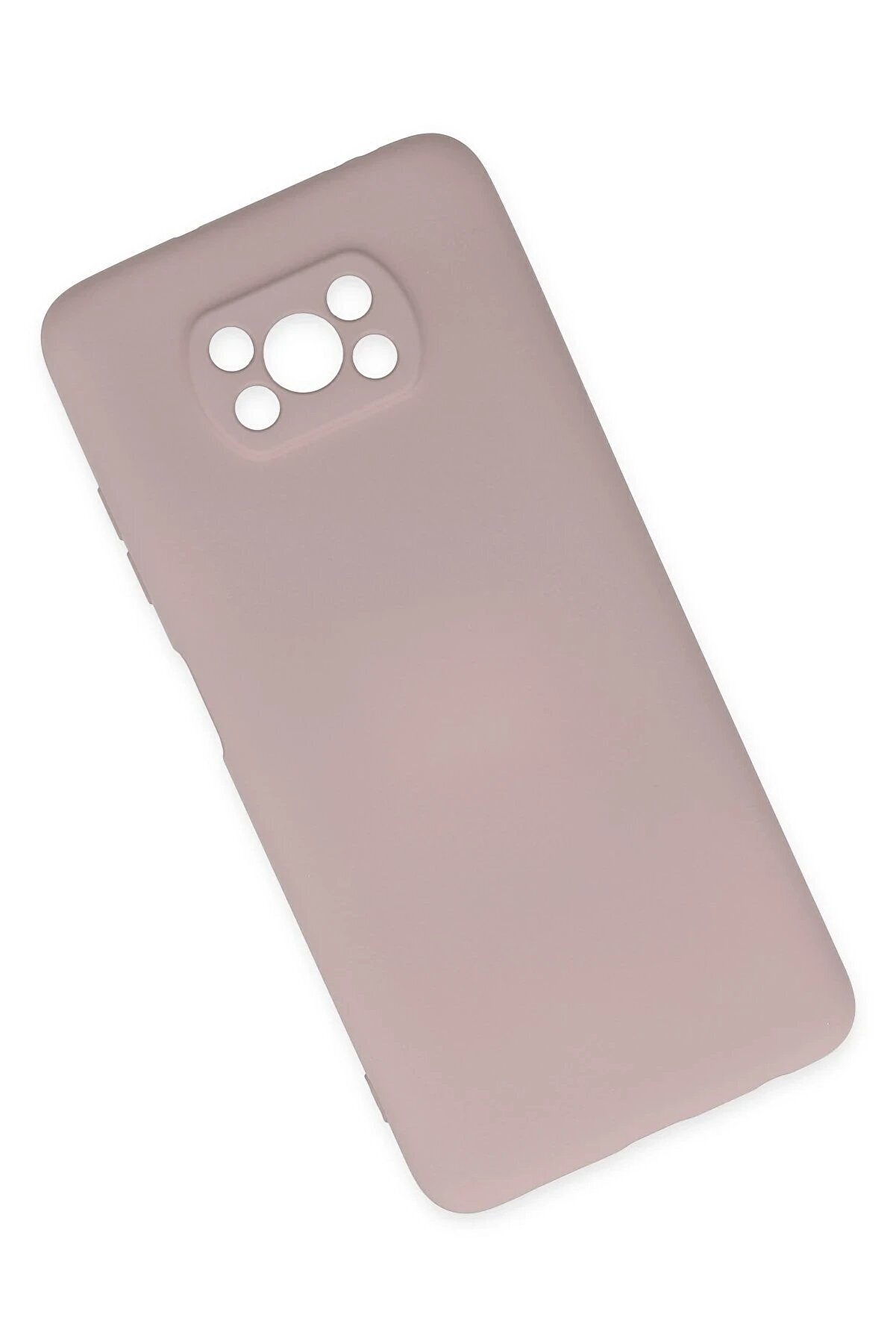 Xi̇aomi̇ Pocophone X3 Kılıf Nano İçi̇ Kadi̇fe Si̇li̇kon - Pudra - Dropx3638-6828