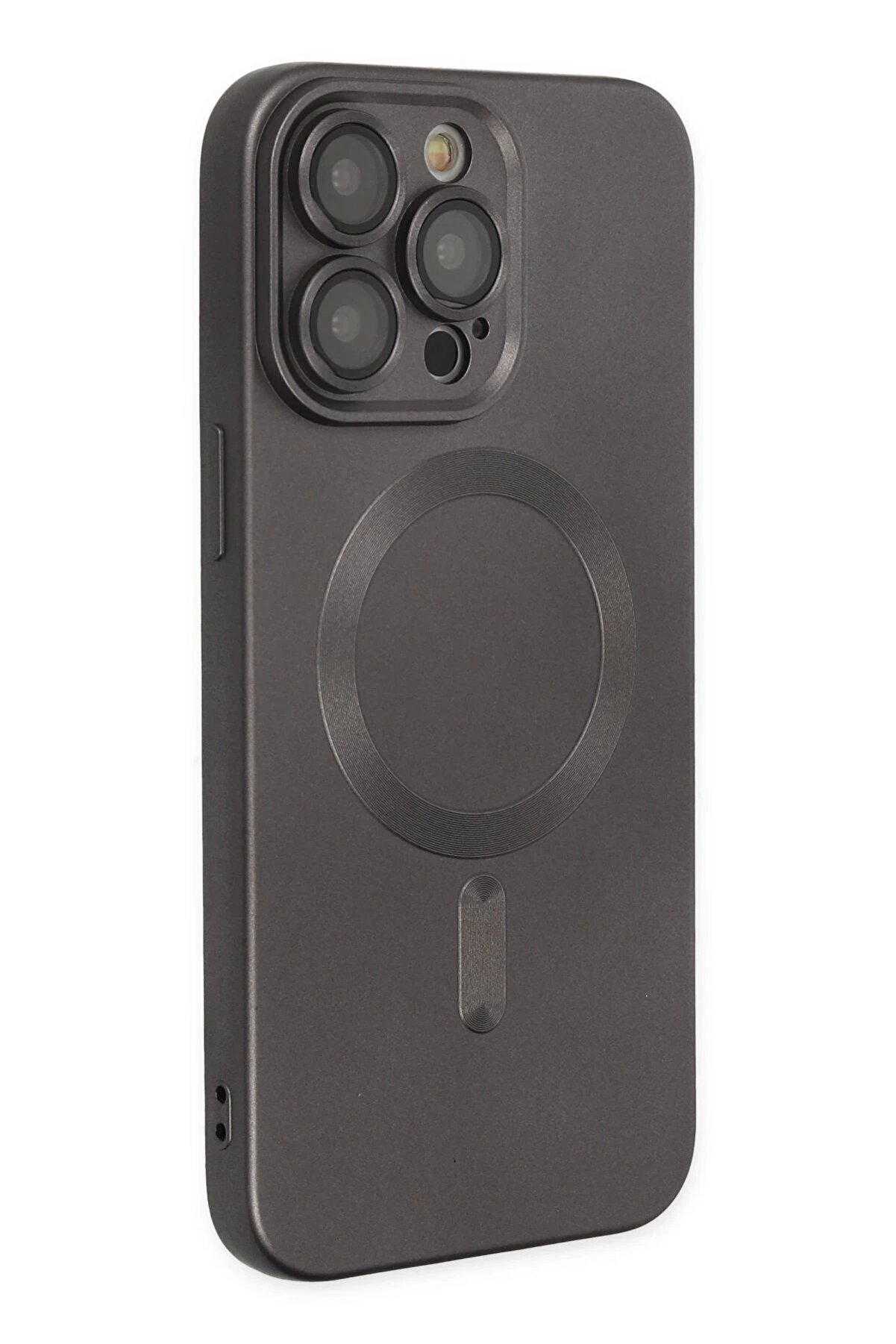 İphone 14 Pro Kılıf Moshi̇ Lens Magneti̇csafe Si̇li̇kon - Füme - Dropx4764-5446