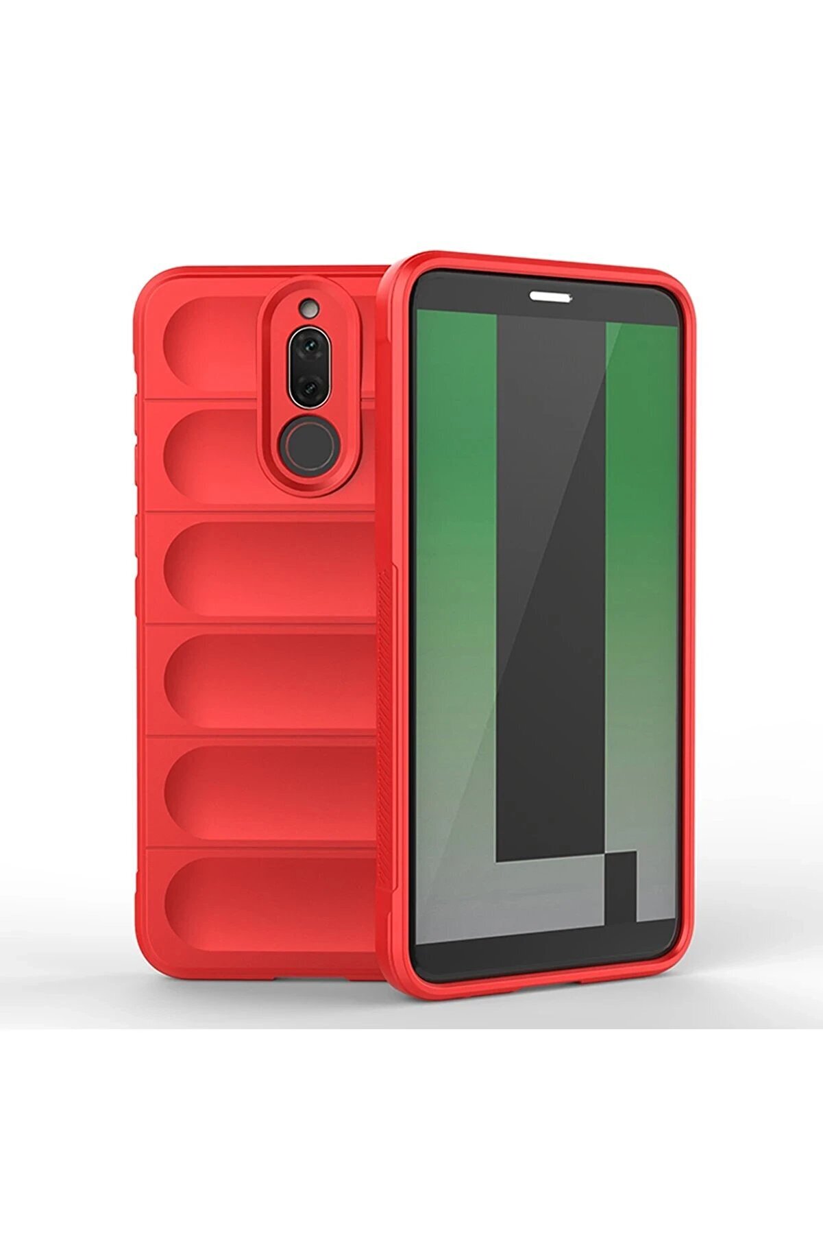 CepteToptan Huawei Mate 10 Lite Kılıf Optimum Silikon - Kırmızı - DROPX4764-3222