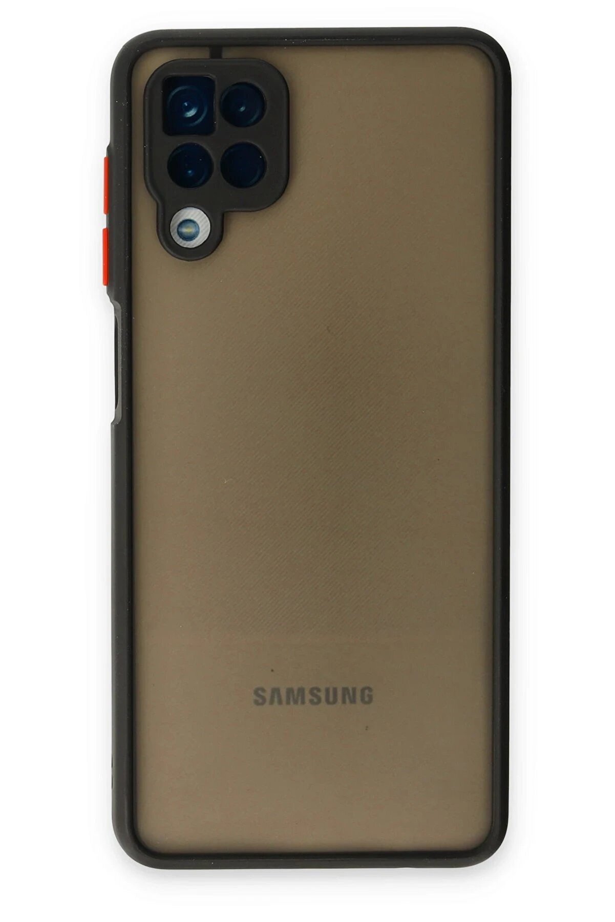 CepteToptan Samsung Galaxy A12 Kılıf Montreal Silikon Kapak - Siyah - DROPX6243-1599