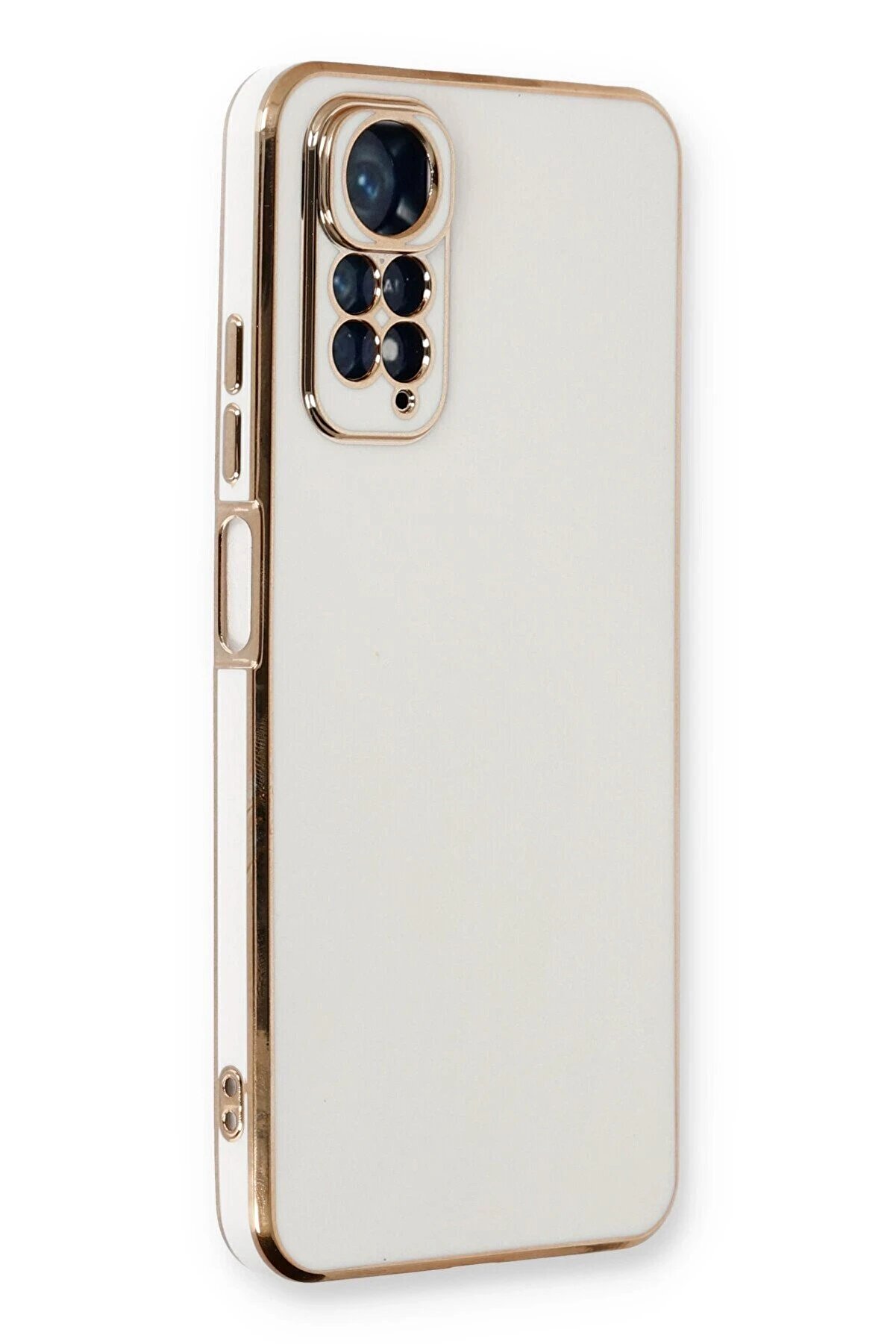 CepteToptan Xiaomi Redmi Note 11 Kılıf Volet Silikon - Beyaz - DROPX4892-5719