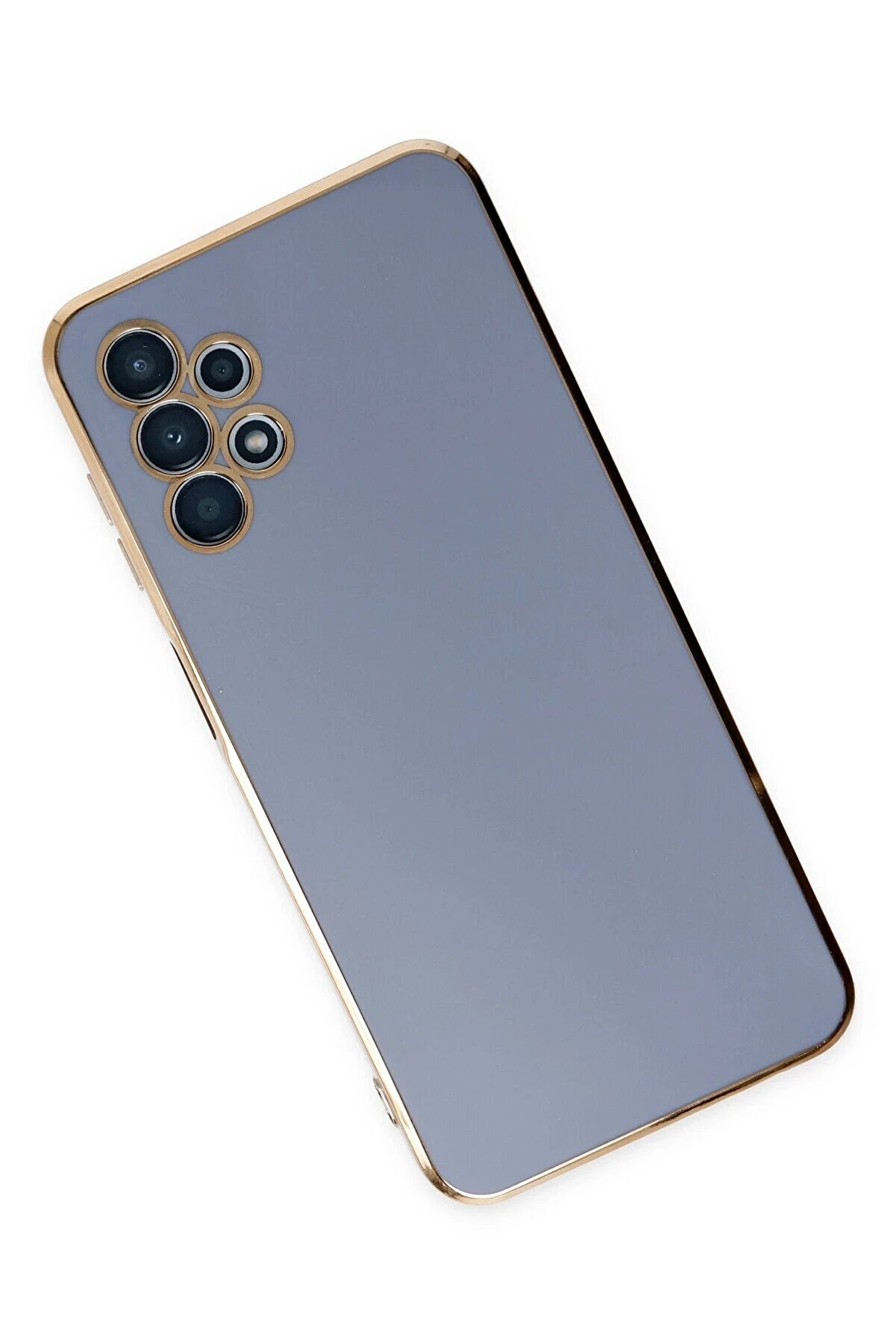 Samsung Galaxy A13 4G Kılıf Volet Si̇li̇kon - Mavi̇ - Dropx8702-2731