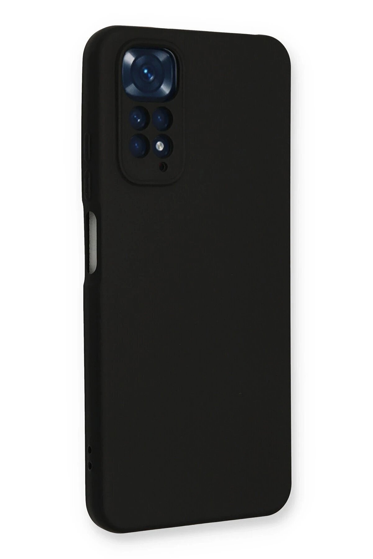 Xi̇aomi̇ Redmi̇ Note 11 Kılıf Nano İçi̇ Kadi̇fe Si̇li̇kon - Si̇yah - Dropx4284-1697