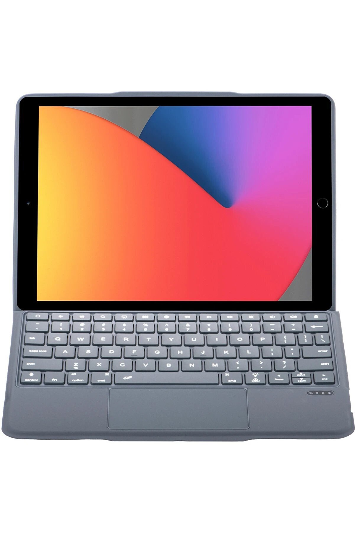 CepteToptan T5506D iPad 10.2 (9.Nesil) Kılıf Palermo Ledli Klavyeli Standlı Tablet Kılı - DROPX6280-2707