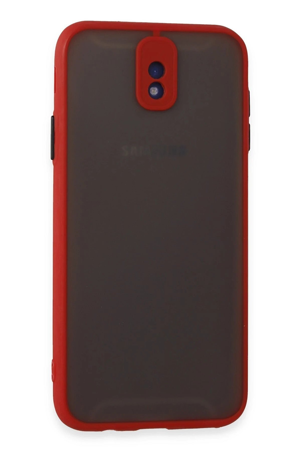 CepteToptan Samsung Galaxy J7 Pro / J730 Kılıf Montreal Silikon Kapak - Kırmızı - DROPX3299-8061