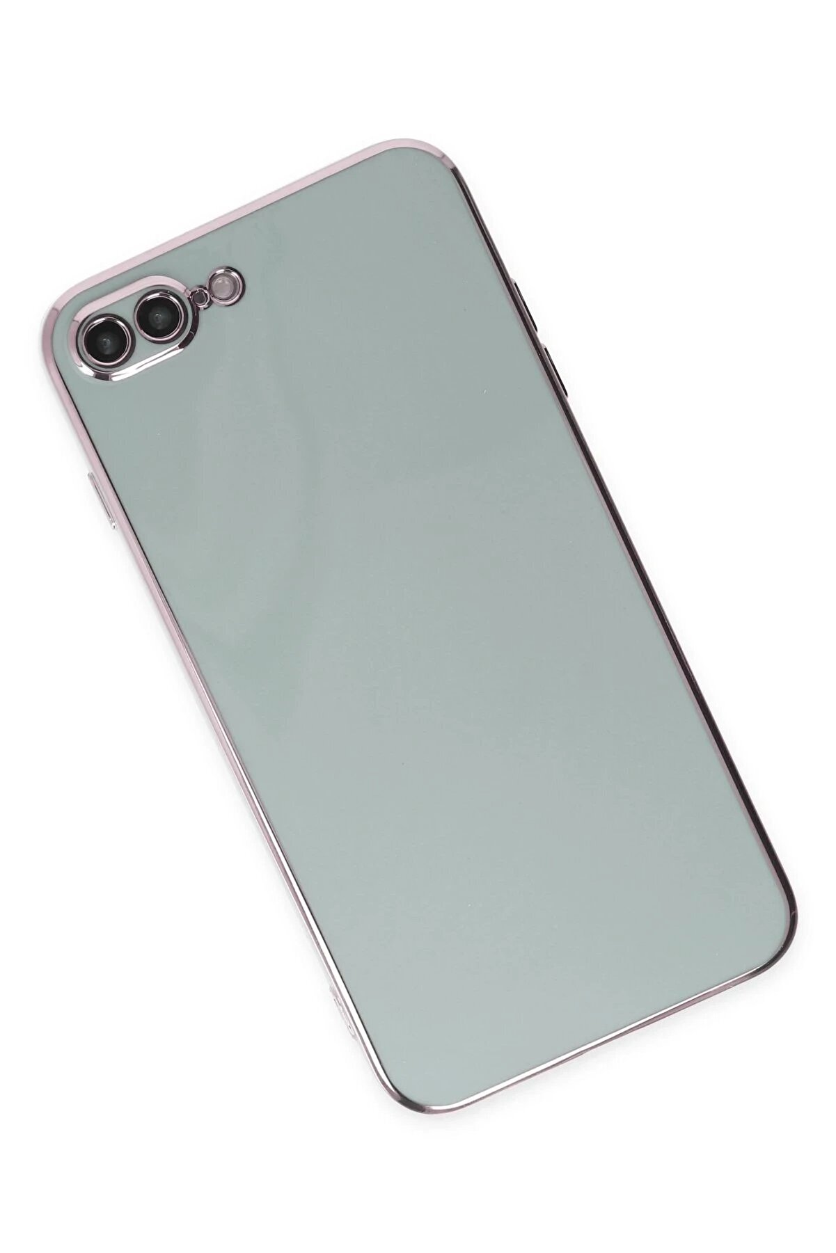 İphone 7 Plus Kılıf Volet Si̇li̇kon - Açık Yeşi̇l - Dropx9262-4856