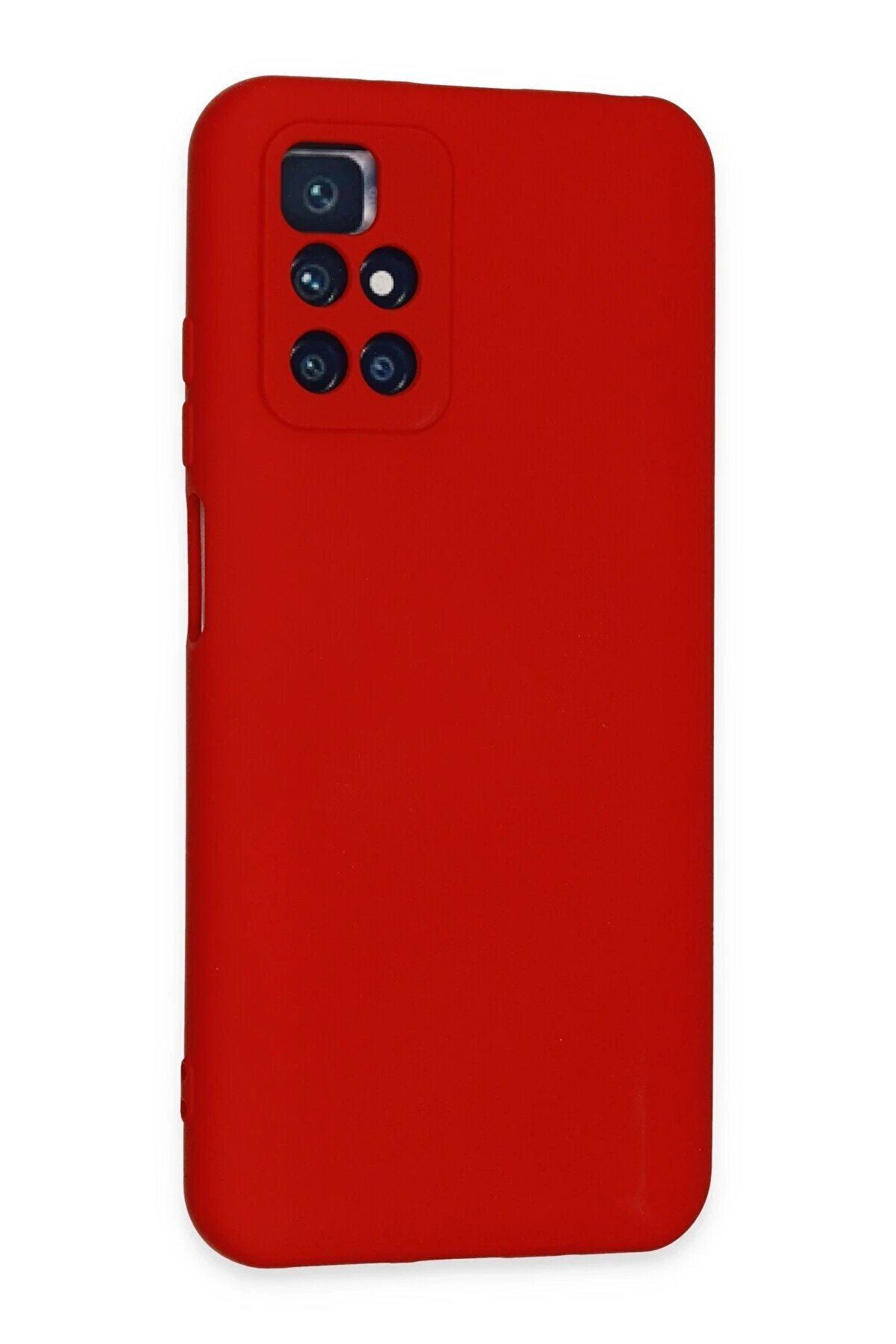 Xi̇aomi̇ Redmi̇ 10 2022 Kılıf Nano İçi̇ Kadi̇fe Si̇li̇kon - Kırmızı - Dropx4000-3429