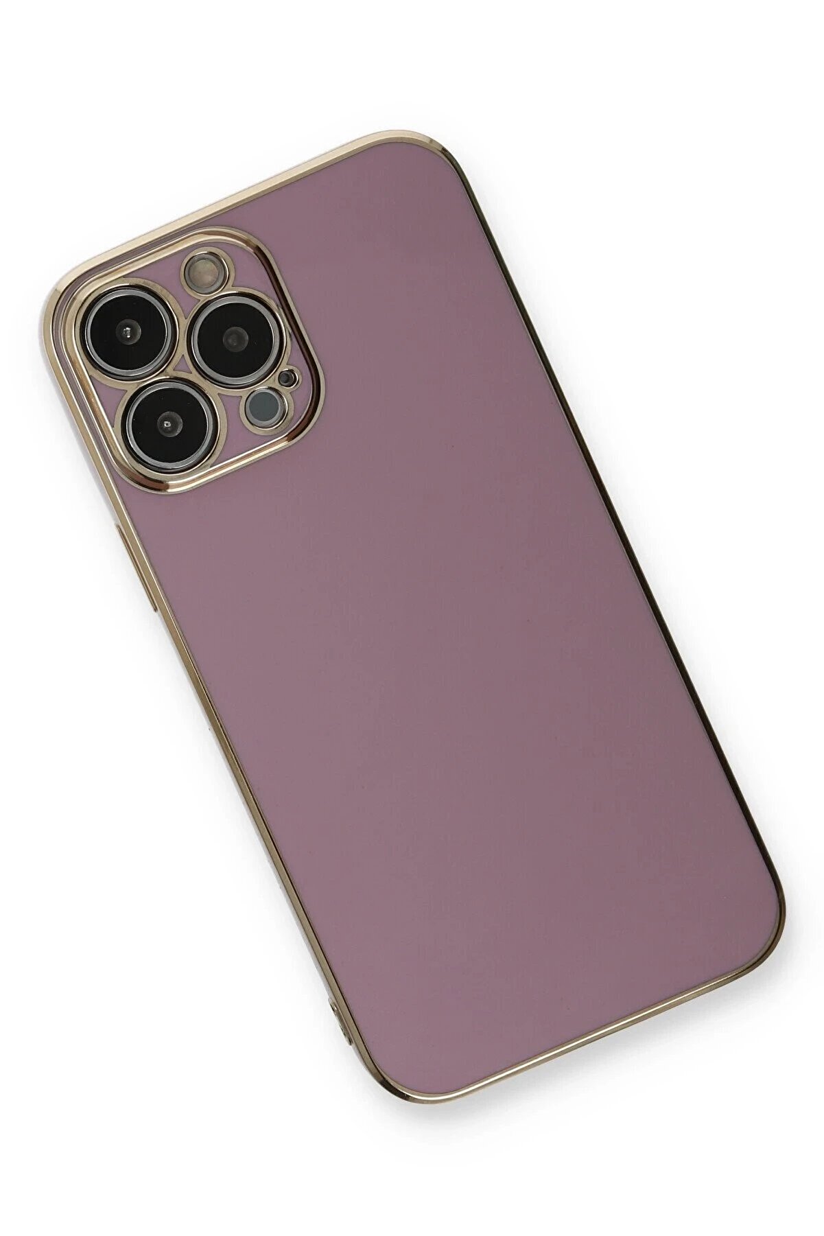 İphone 13 Pro Max Kılıf Volet Si̇li̇kon - Mor - Dropx8443-5594