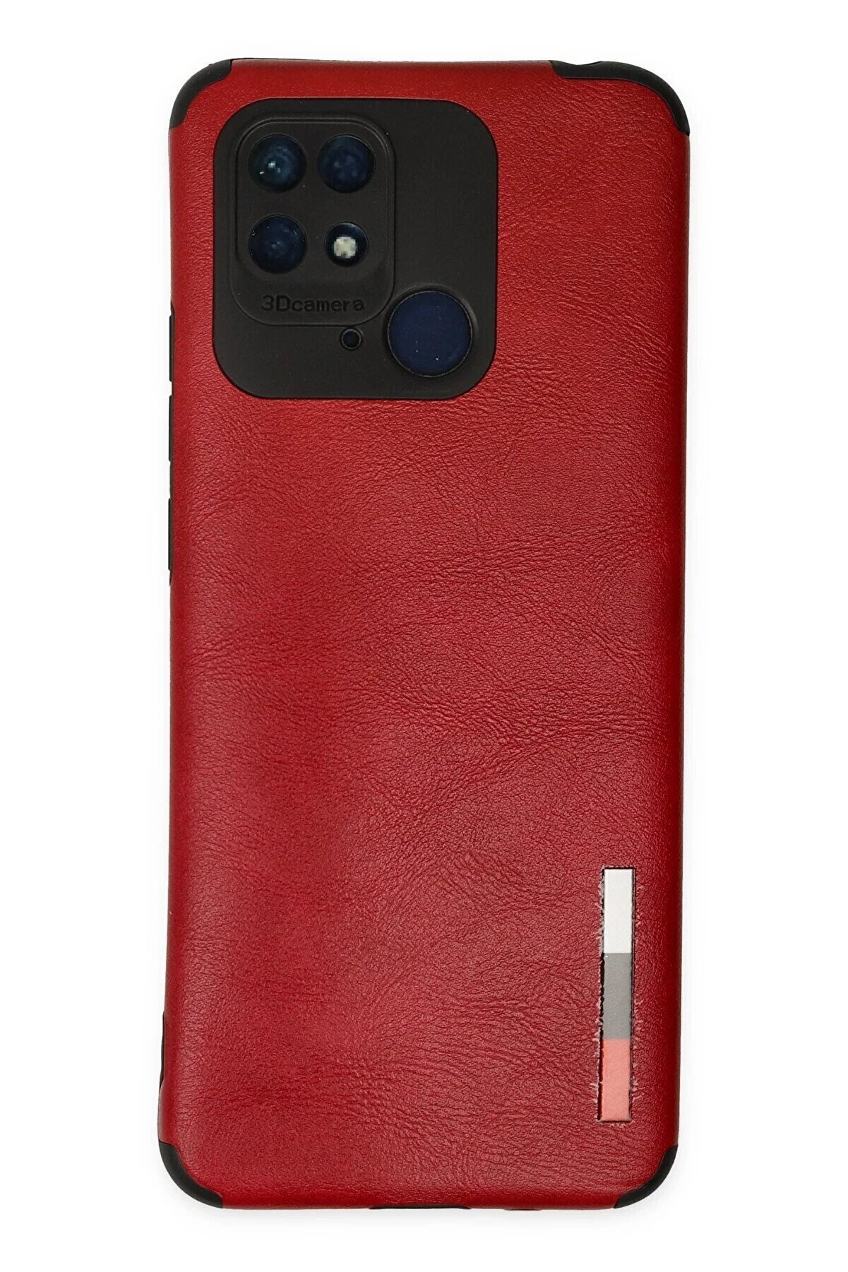 CepteToptan Xiaomi Redmi 10C Kılıf Loop Deri Silikon - Kırmızı - DROPX5913-7782