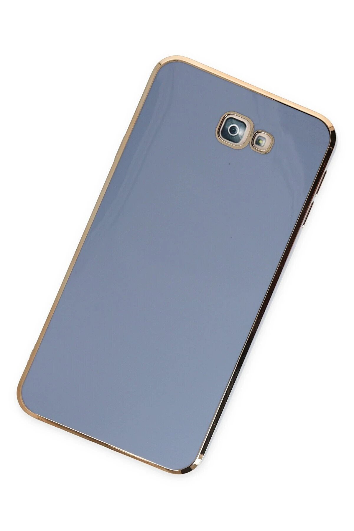 Samsung Galaxy J7 Pri̇me Kılıf Volet Si̇li̇kon - Mavi̇ - Dropx4754-3655