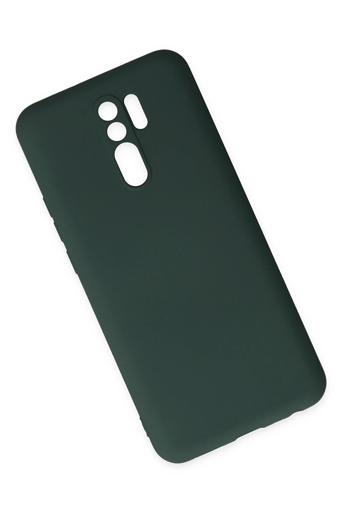 Xi̇aomi̇ Redmi̇ 9 Kılıf Nano İ&ccedil;i̇ Kadi̇fe Si̇li̇kon - Koyu Yeşi̇l - Dropx6522-7618