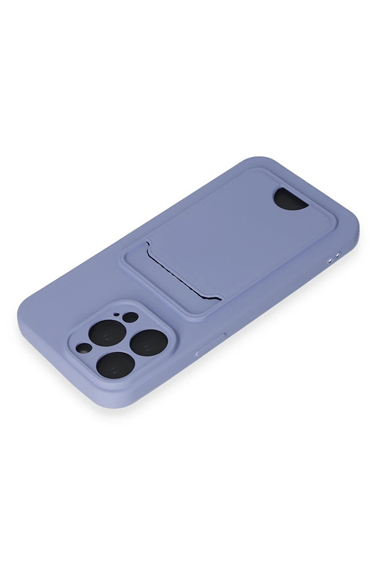 İphone 14 Pro Max Kılıf Kelvi̇n Kartvi̇zi̇tli̇ Si̇li̇kon - Li̇la - Dropx9143-3246