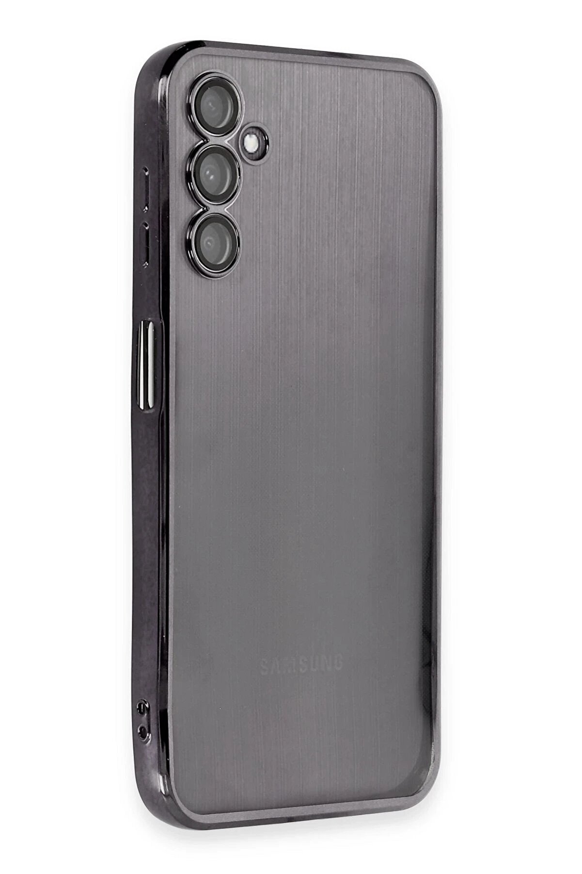 CepteToptan Samsung Galaxy A14 4G Kılıf Lensli Silikon - Siyah - DROPX4062-2228