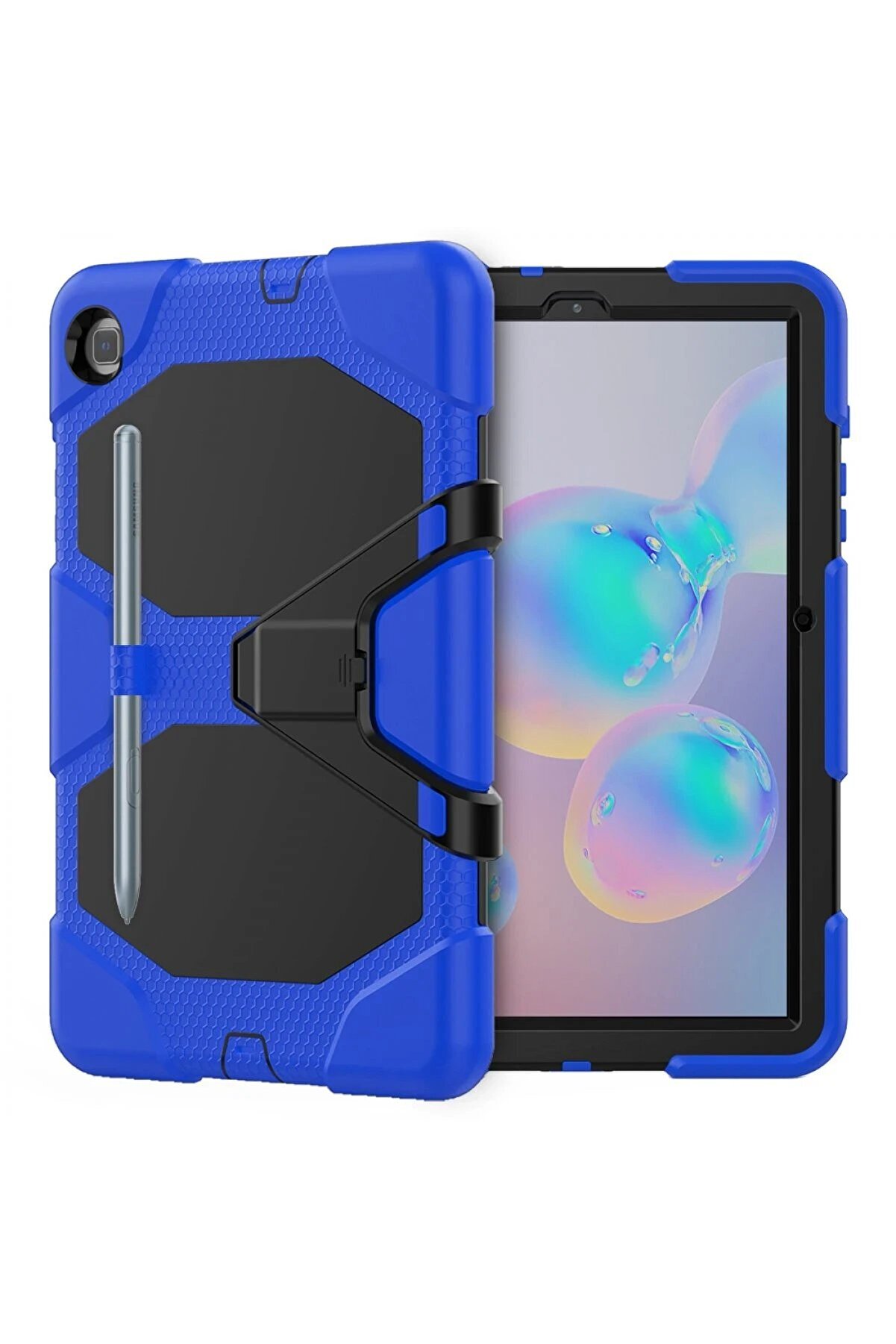 CepteToptan Samsung Galaxy Tab A7 10.4 Kılıf Griffin Tablet Kapak - Mavi - DROPX4581-3227