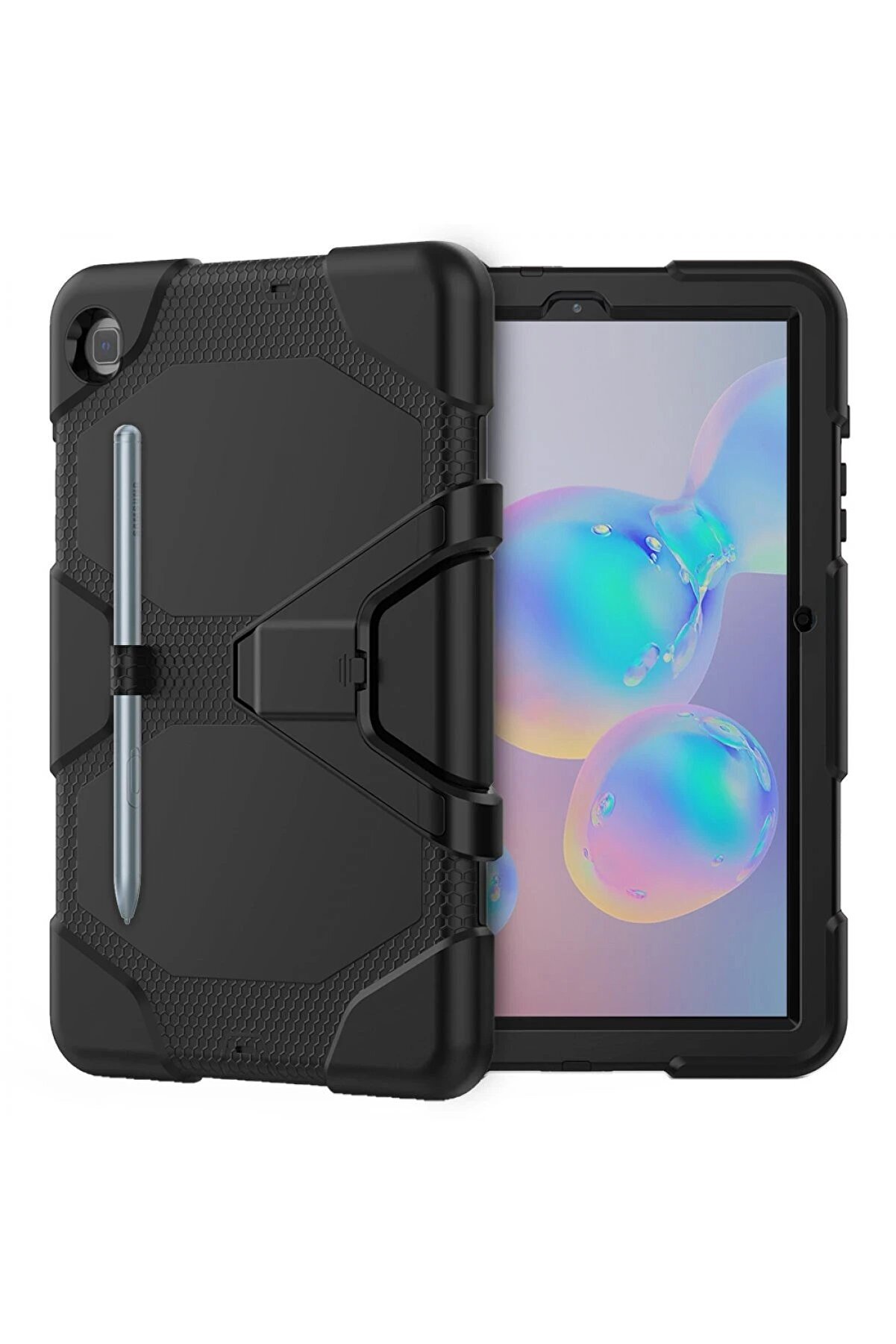 CepteToptan Samsung Galaxy Tab A7 10.4 Kılıf Griffin Tablet Kapak - Siyah - DROPX7549-1339