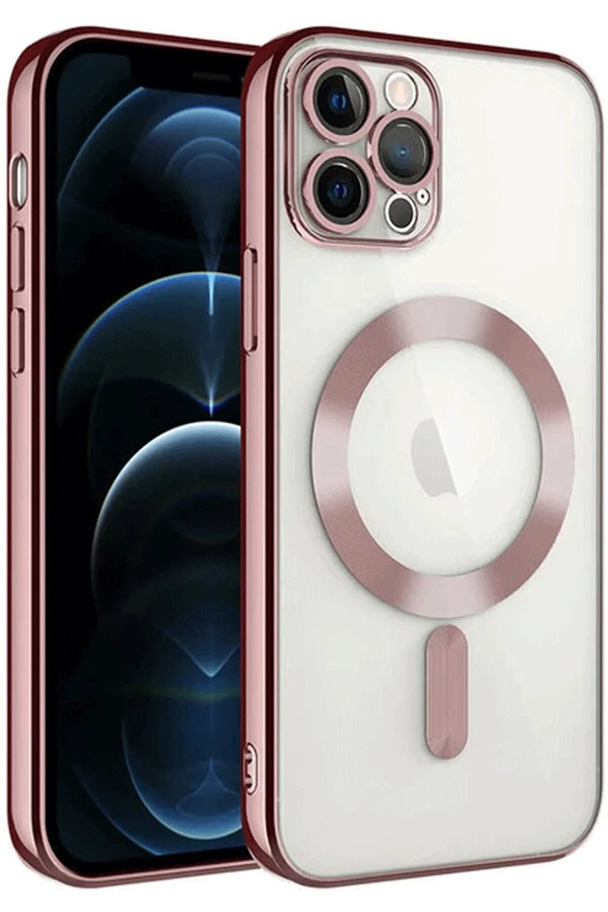 CepteToptan iPhone 14 Pro Max Kılıf Kross Magneticsafe Kapak - Rose - DROPX3597-8626