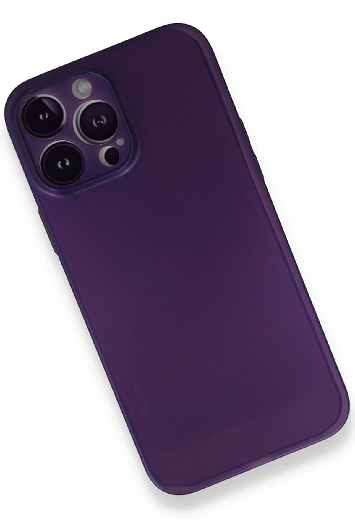İphone 14 Pro Max Kılıf Pp Ultra İnce Kapak - Mor - Dropx1905-6572