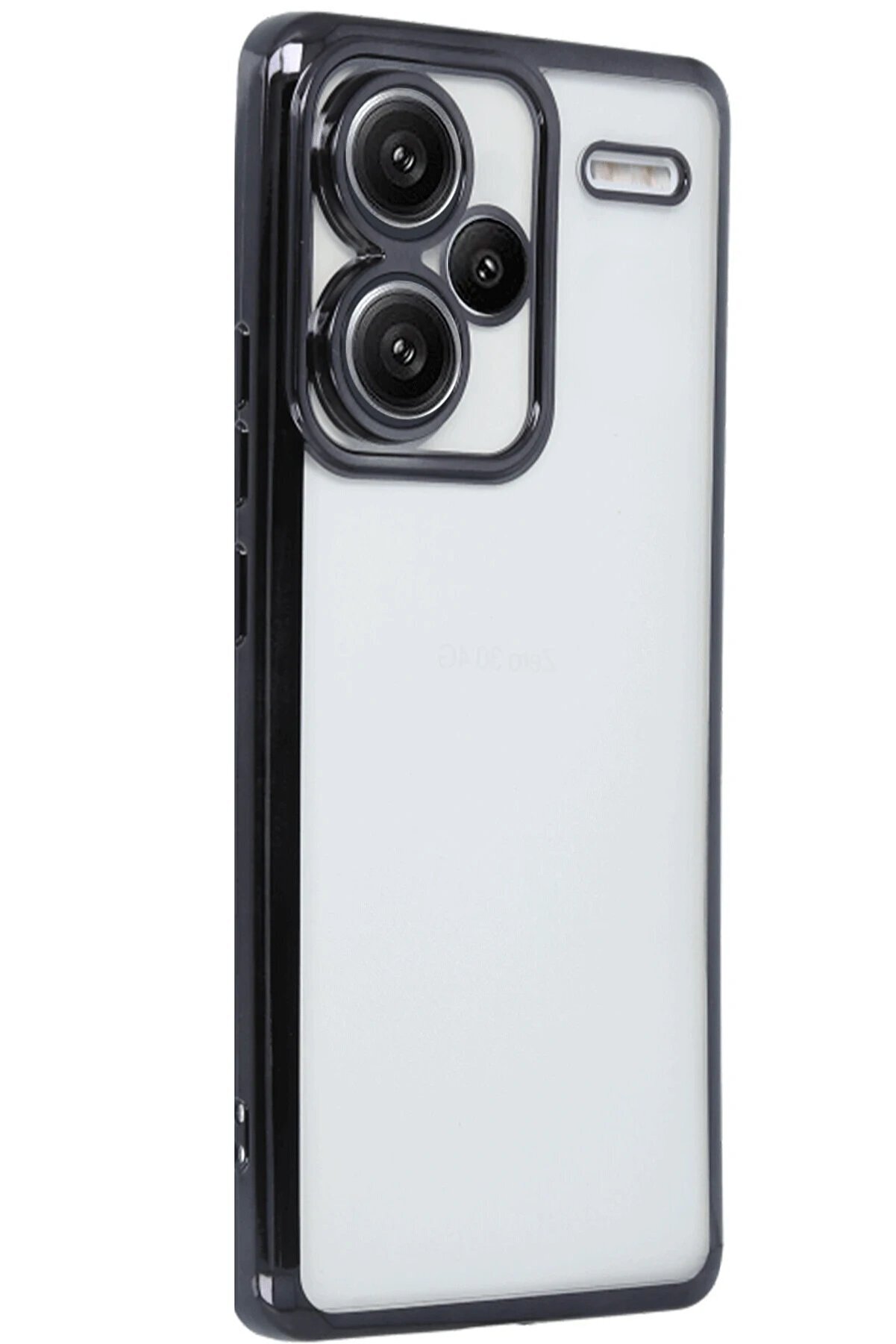 CepteToptan Xiaomi Redmi Note 13 Pro Plus Kılıf Lensli Silikon - Siyah - DROPX3130-5240