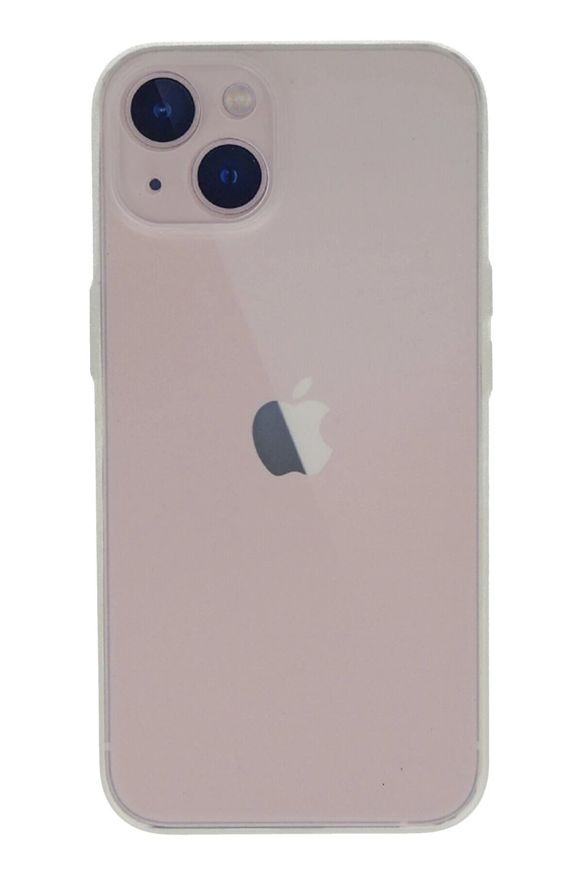 CepteToptan iPhone 13 Mini Kılıf PP Ultra İnce Kapak - Beyaz - DROPX8393-4716