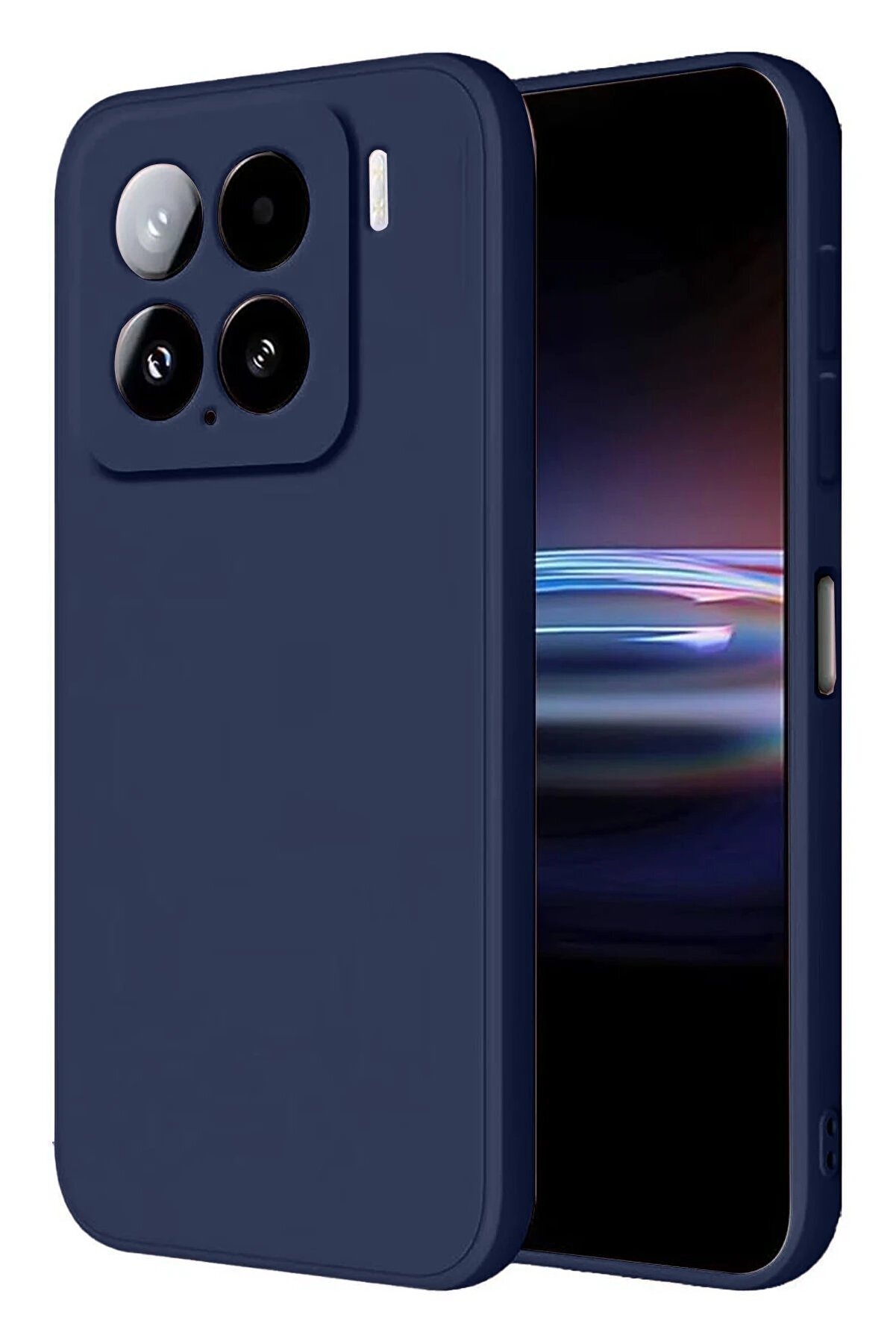 CepteToptan Xiaomi Mi 15 Pro Kılıf Nano i&ccedil;i Kadife Silikon - Lacivert - DROPX5230-7527