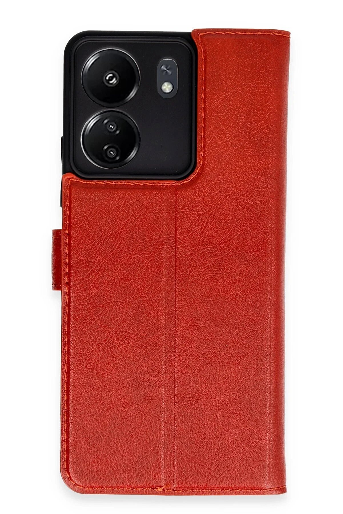 CepteToptan Xiaomi Redmi 13C Kılıf Trend S Plus Kapaklı Kılıf - Kırmızı - DROPX7596-7923