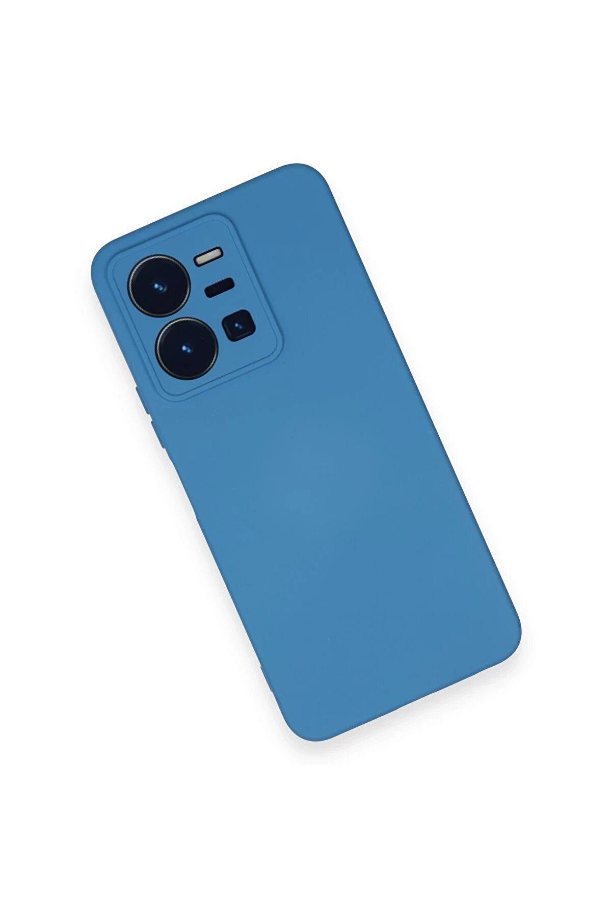 Vi̇vo Y35 Kılıf Nano İçi̇ Kadi̇fe Si̇li̇kon - Mavi̇ - Dropx6936-3082