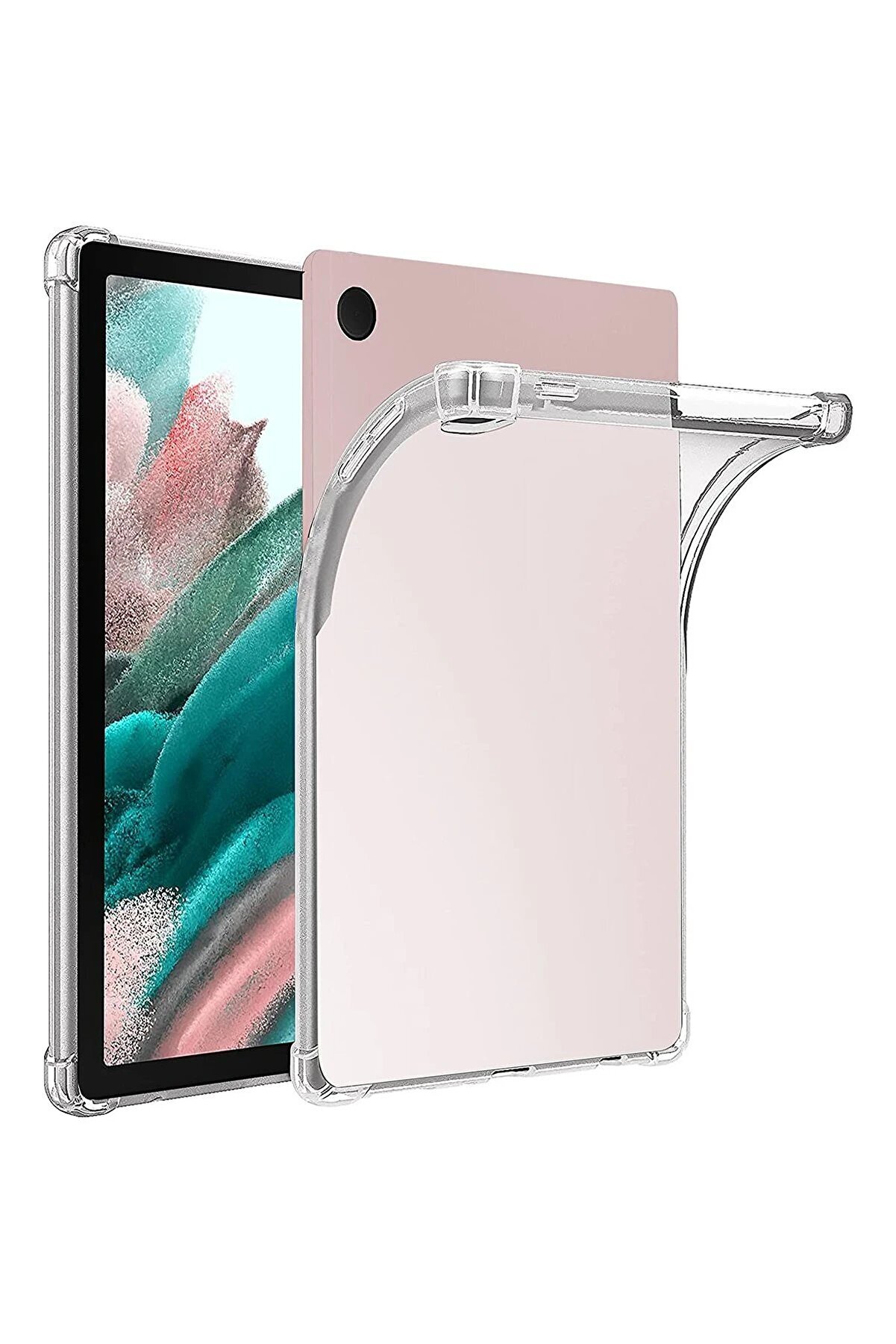 CepteToptan Samsung Galaxy X510 Tab S9 FE 11 Kılıf Anti Şeffaf Tablet Silikon - Şeffaf - DROPX6318-3220