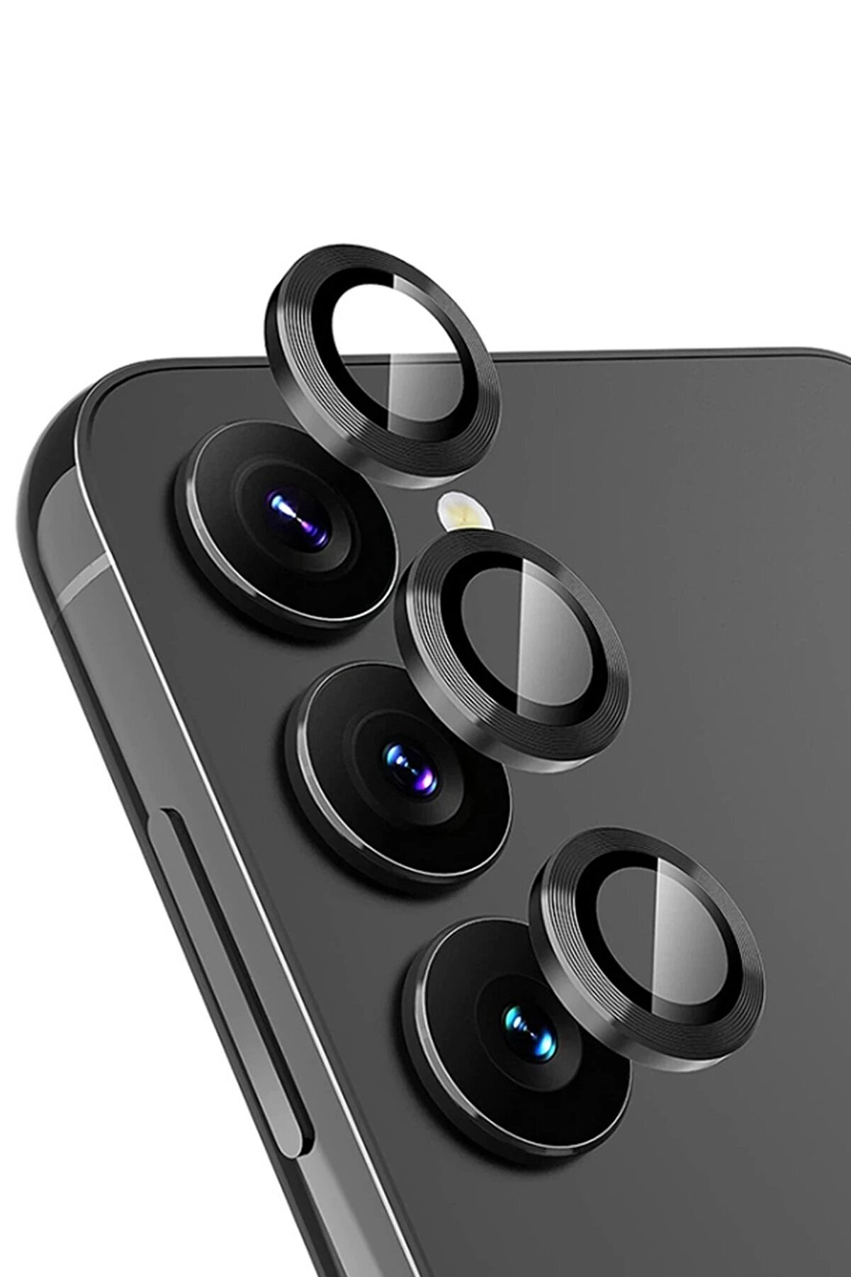 CepteToptan Samsung Galaxy A25 5G Valdez Metal Kamera Lens - Siyah - vb1688-5444