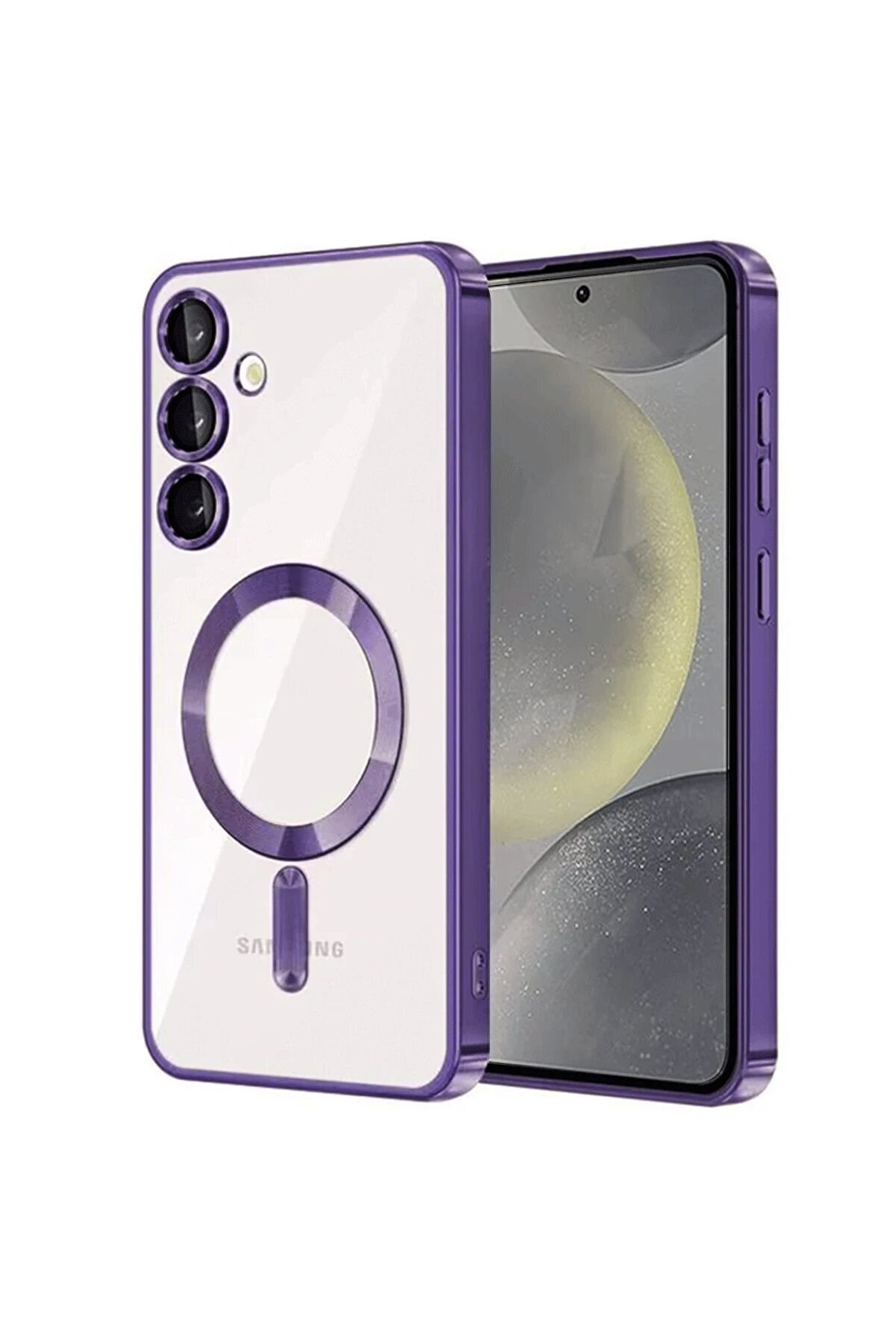 CepteToptan Samsung Galaxy S23 Kılıf Kross Magneticsafe Kapak - Mor - DROPX8036-3779