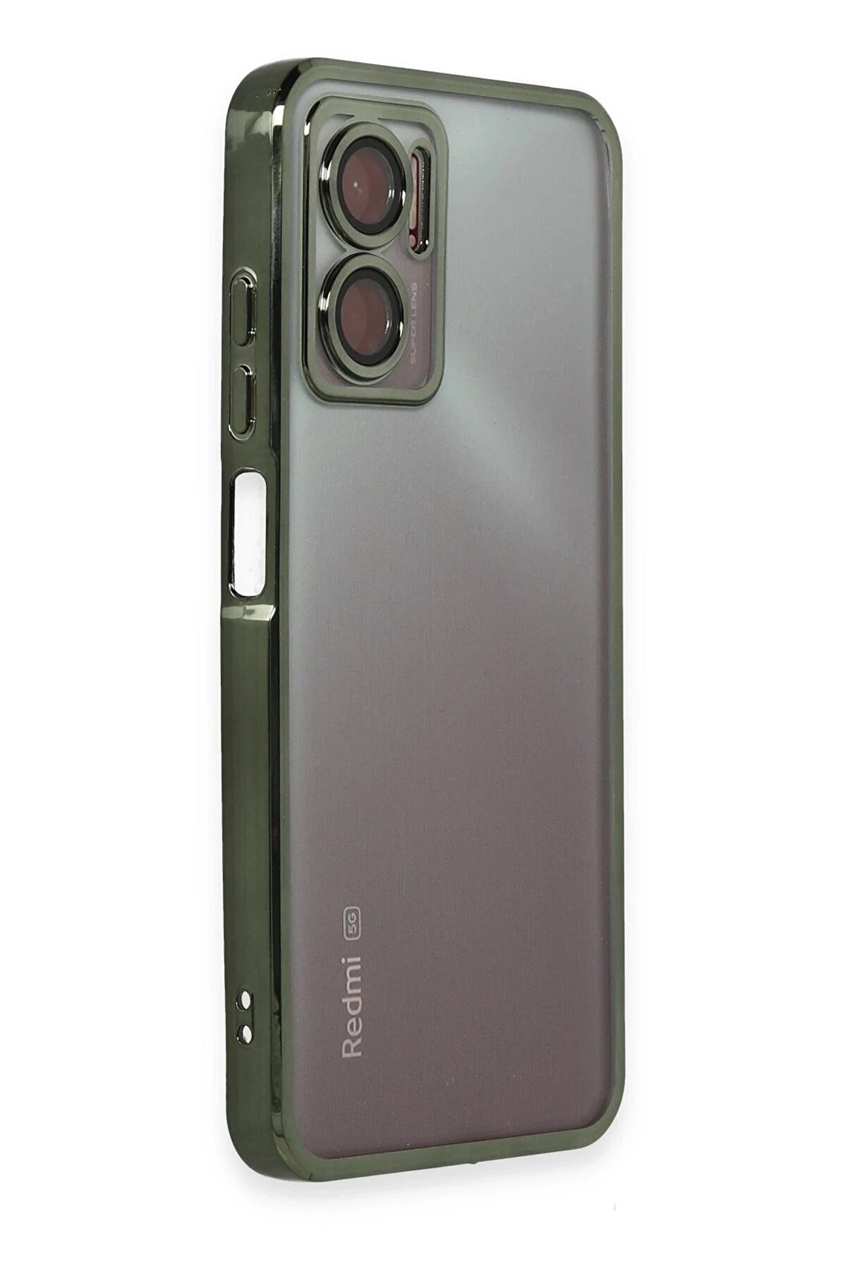 Xi̇aomi̇ Redmi̇ 10 5G Kılıf Lensli̇ Si̇li̇kon - Yeşi̇l - Dropx6752-9365