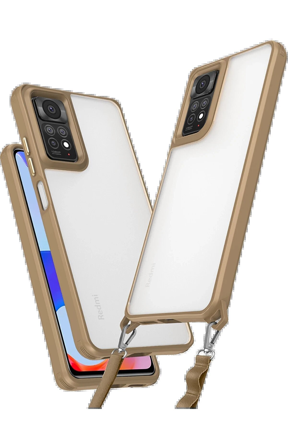 CepteToptan Xiaomi Redmi Note 11 Pro Kılıf Penta Silikon Kılıf - Çöl Titanyum - DROPX2370-8405