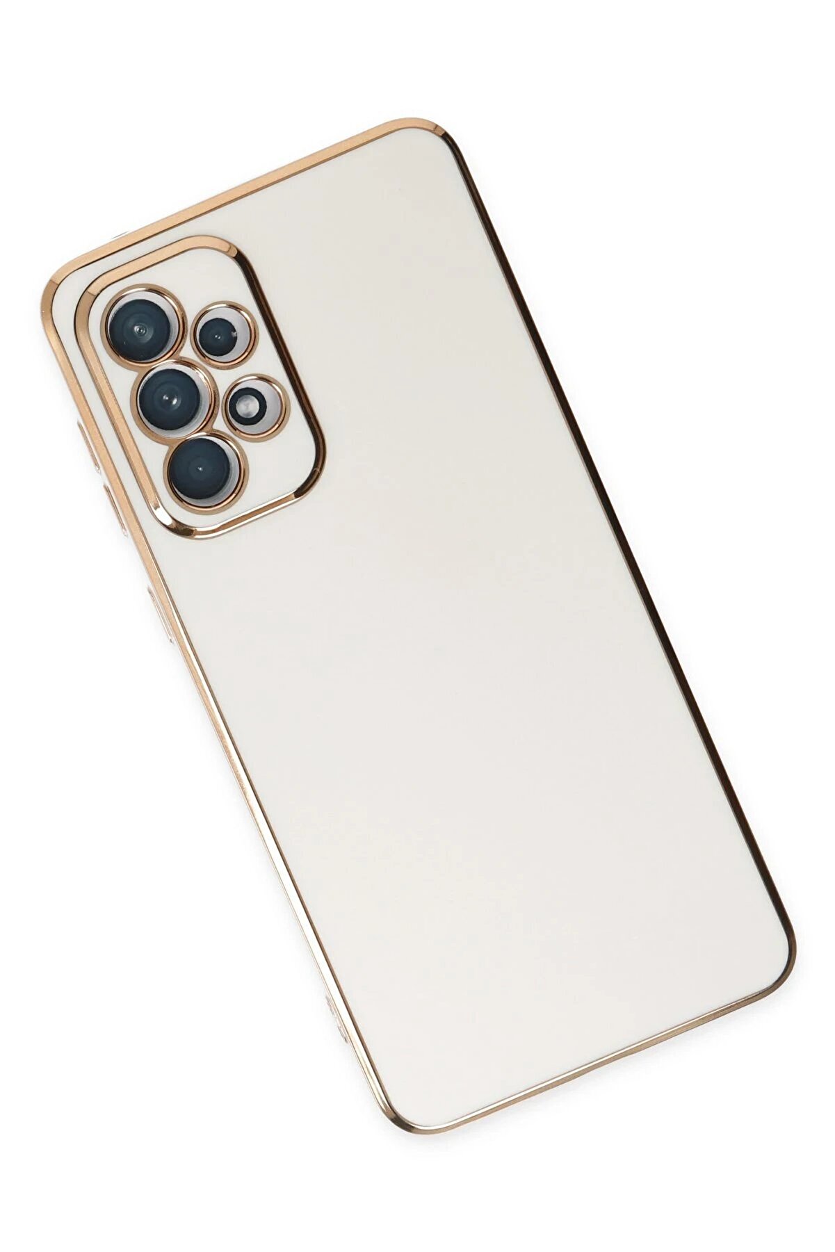 Samsung Galaxy A73 5G Kılıf Volet Si̇li̇kon - Beyaz - Dropx5405-9696