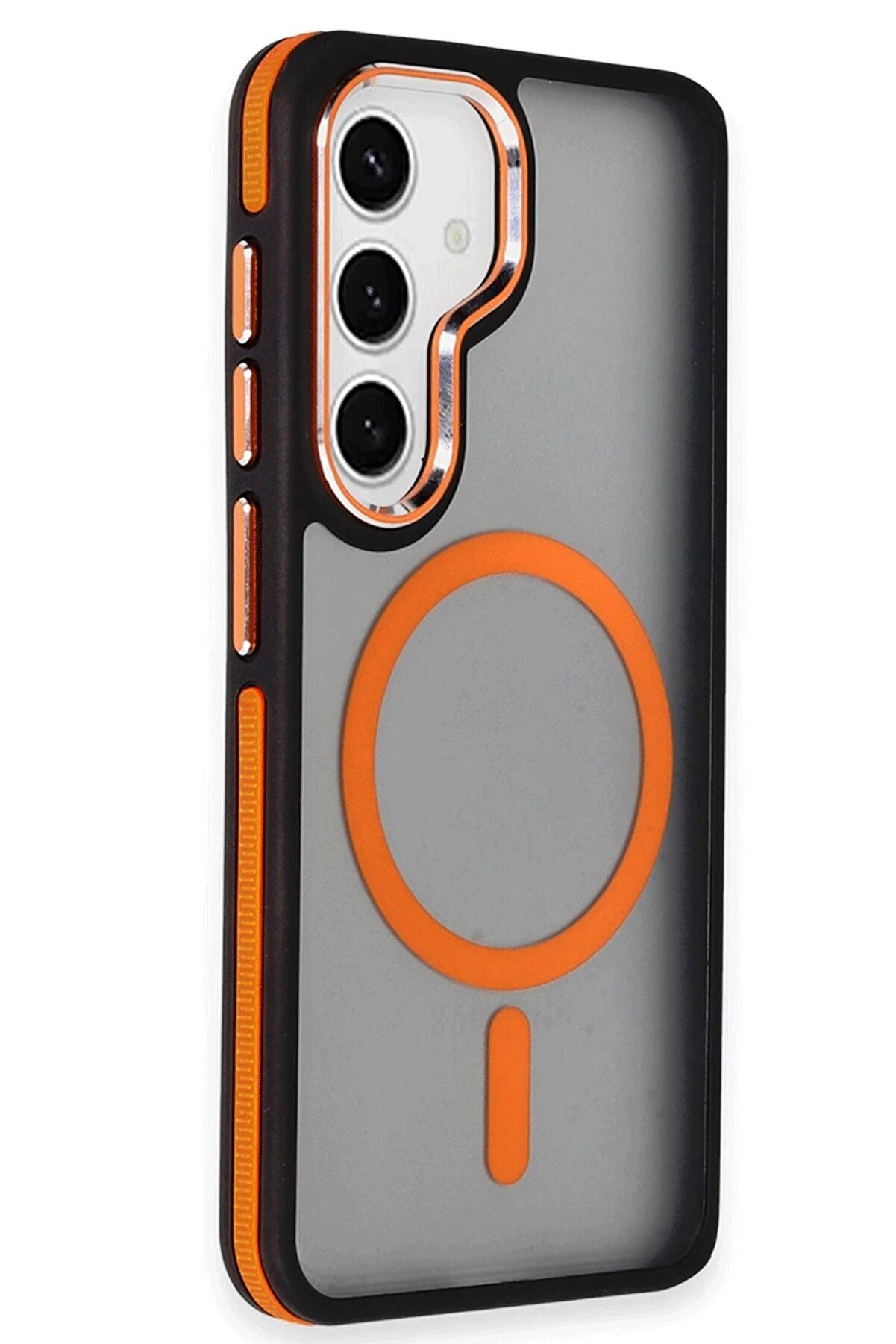 Samsung Galaxy S24 Wi̇nner Magsafe Kapak - Turuncu - Dropx7074-6691