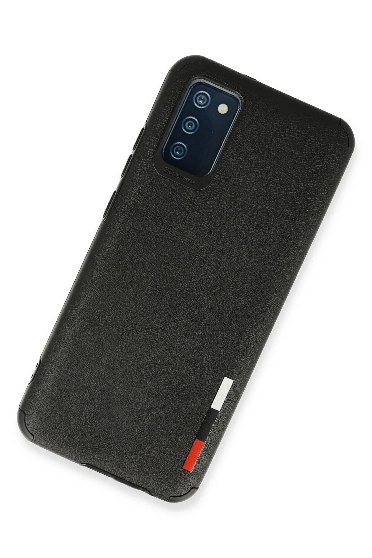 Samsung Galaxy A02S Kılıf Loop Deri̇ Si̇li̇kon - Si̇yah - Dropx7957-8046