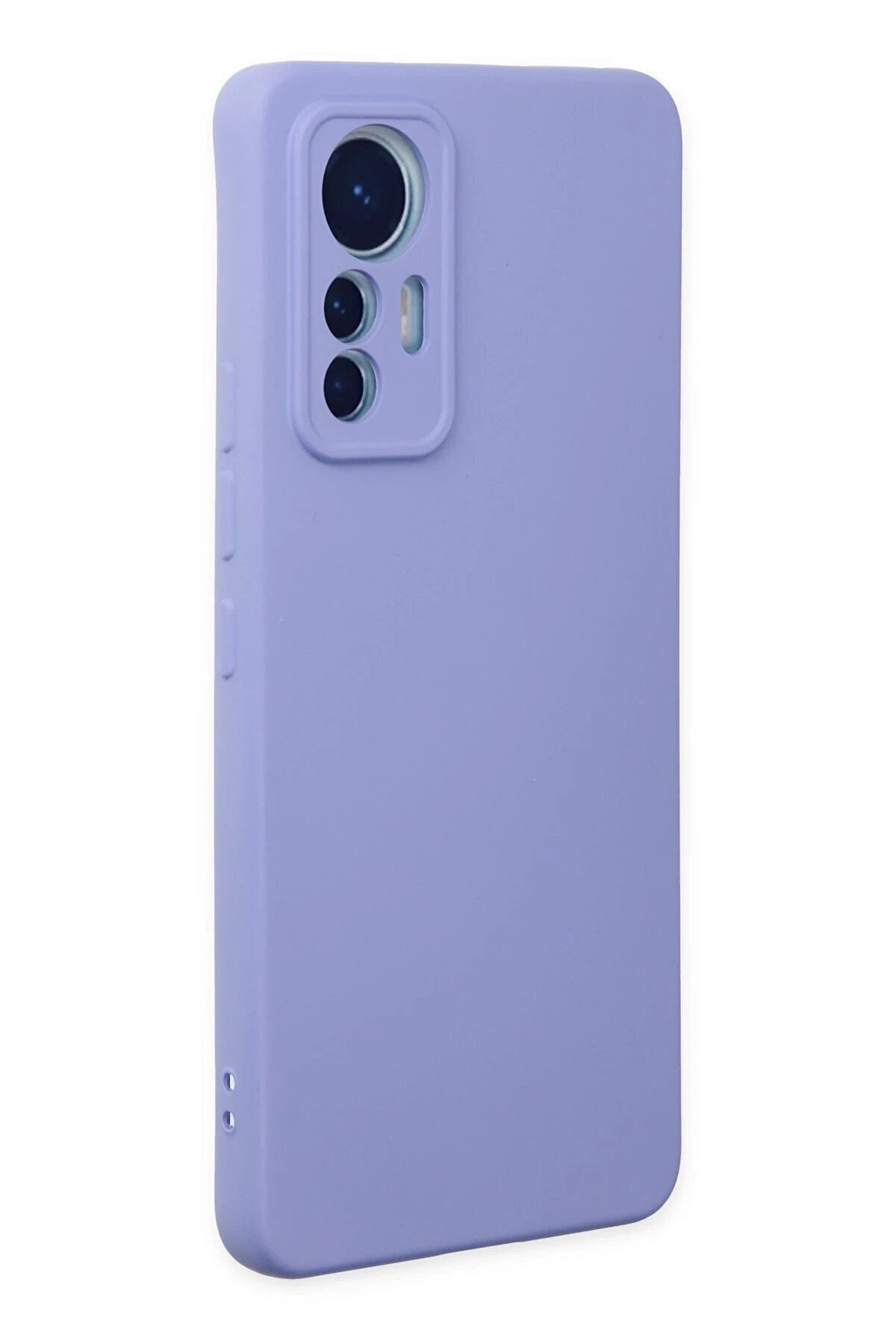 Xi̇aomi̇ Mi̇ 12 Li̇te Kılıf Nano İ&ccedil;i̇ Kadi̇fe Si̇li̇kon - Li̇la - Dropx4605-5075