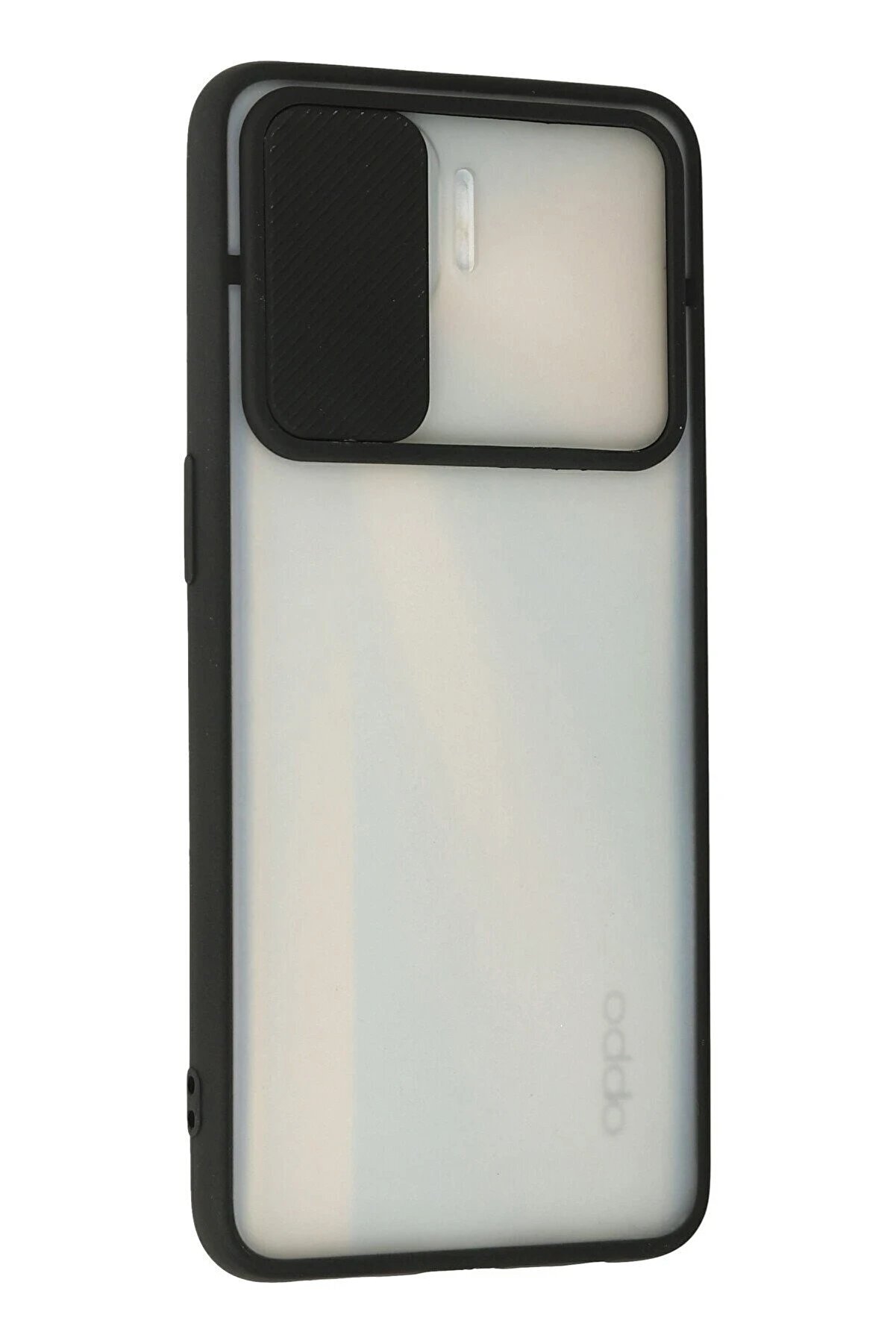 Oppo Reno 4 Li̇te Kılıf Palm Buzlu Kamera Sürgülü Si̇li̇kon - Si̇yah - Dropx1820-3051