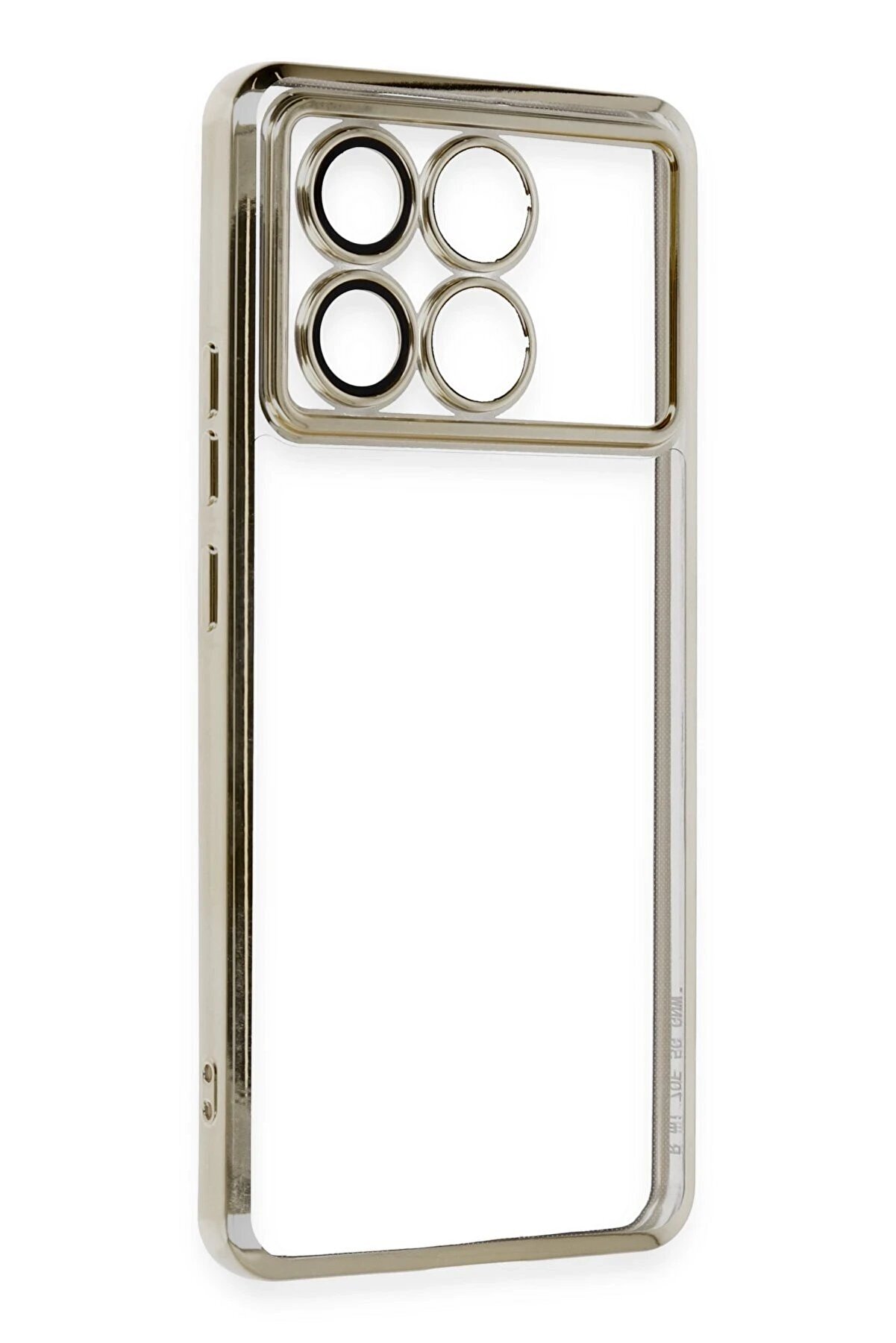 Xi̇aomi̇ Poco X6 Pro Kılıf Lensli̇ Si̇li̇kon - Gold - Dropx7503-7300