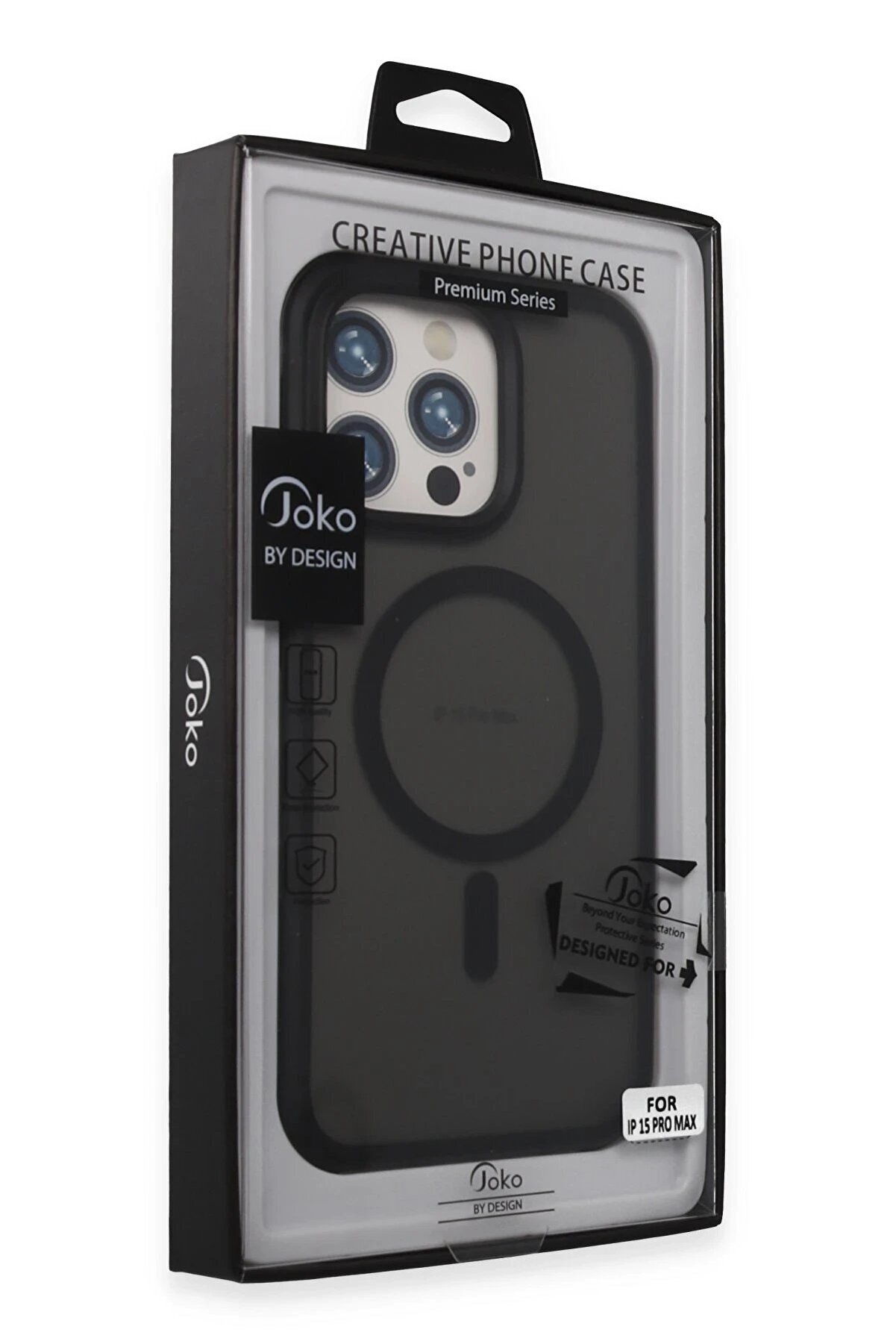 İphone 15 Pro Toras Ai̇rbag Magsafe Kapak - Si̇yah - Dropx6494-2182