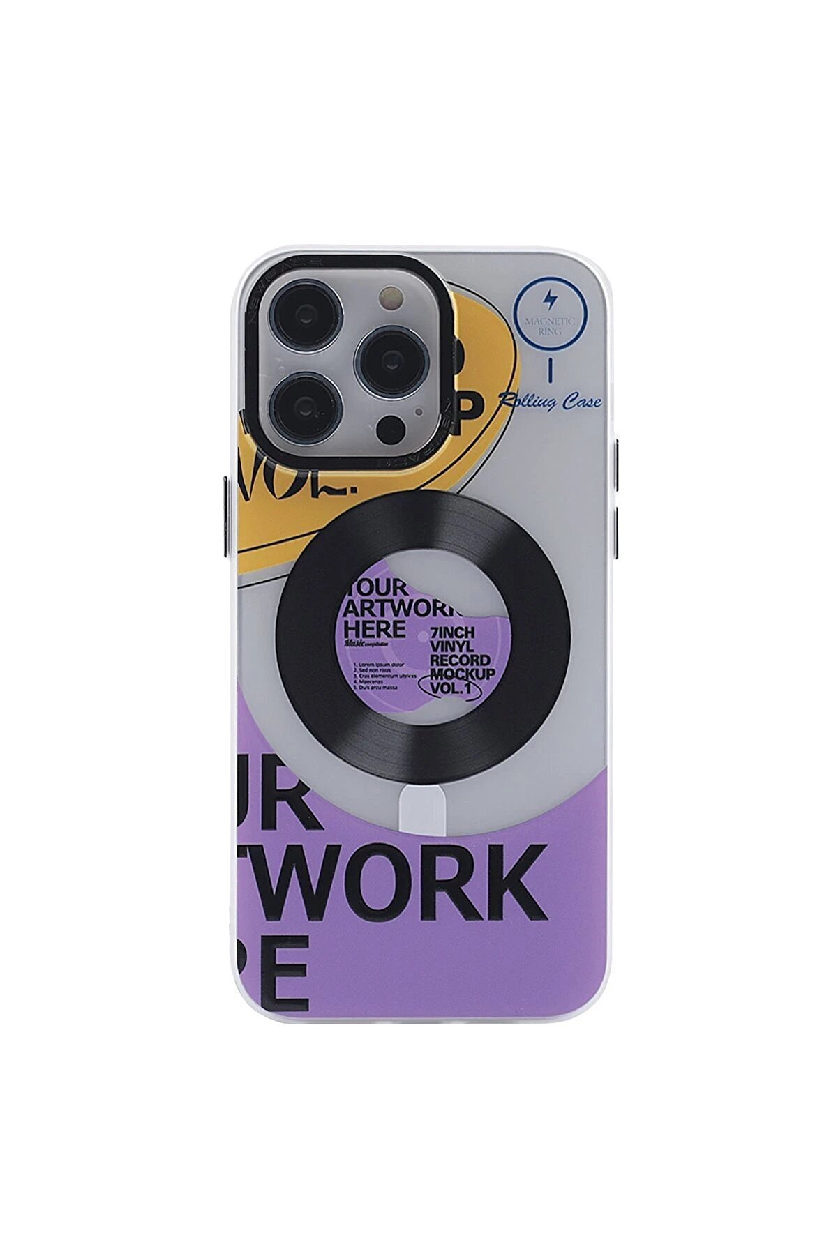 İphone 13 Pro Kılıf Apollo Magneti̇csafe Desenli̇ Kapak - Apollo Şeffaf - 6 - Dropx6434-2410