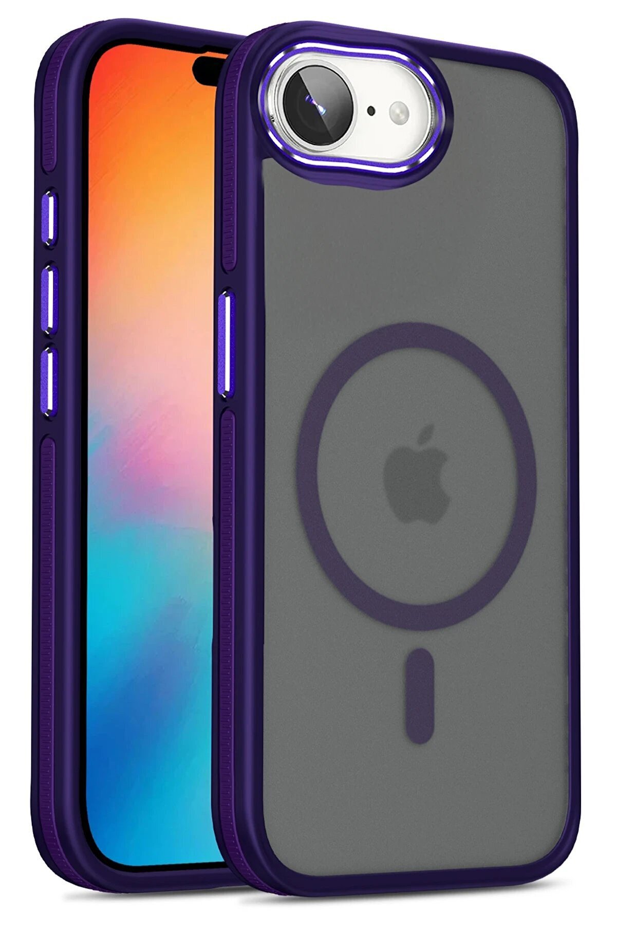 CepteToptan iPhone 16E Winner Magsafe Kapak - Derin Mor - DROPX8210-2604