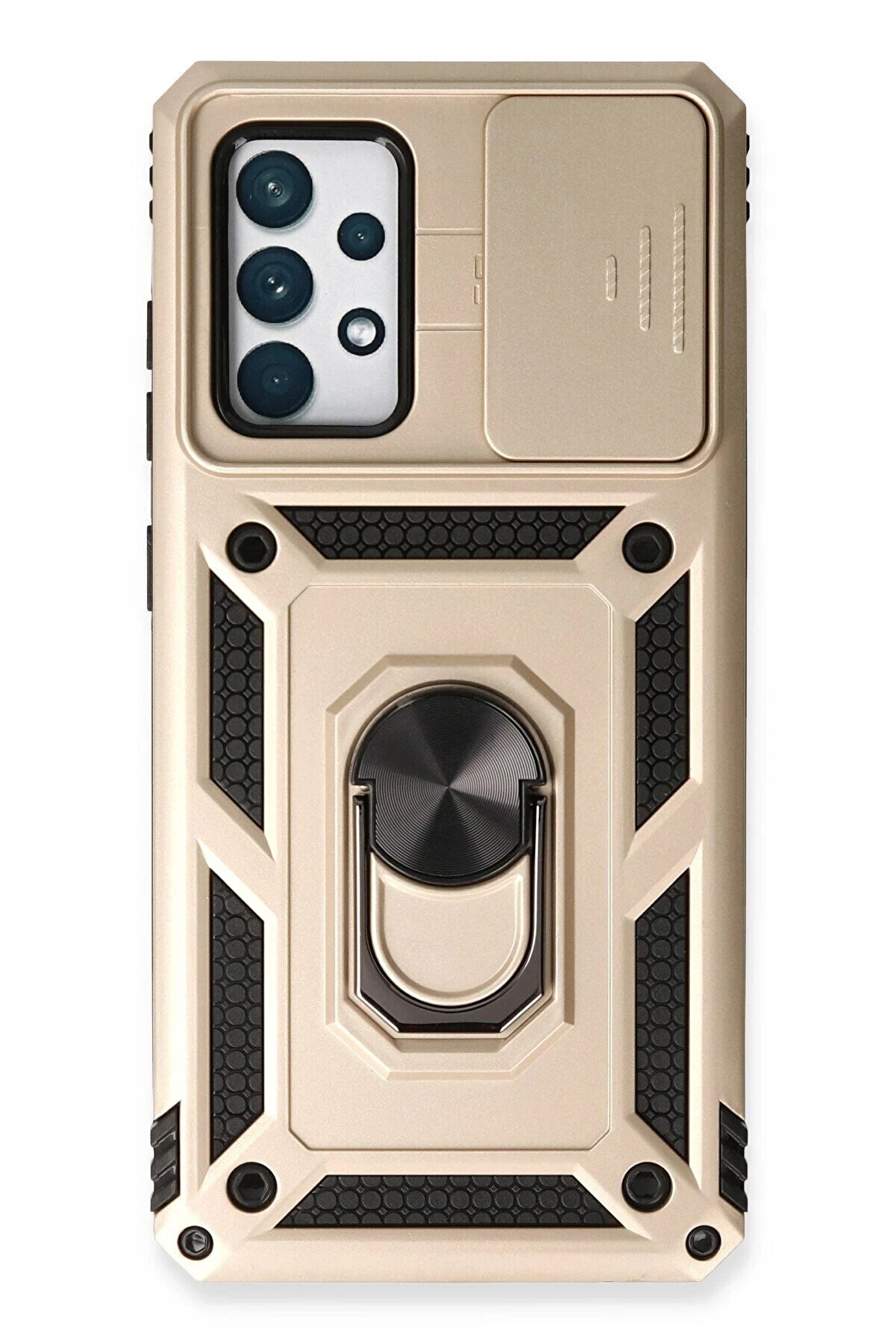 CepteToptan Samsung Galaxy A53 5G Kılıf Pars Lens Y&uuml;z&uuml;kl&uuml; Silikon - Gold - DROPX5692-4642