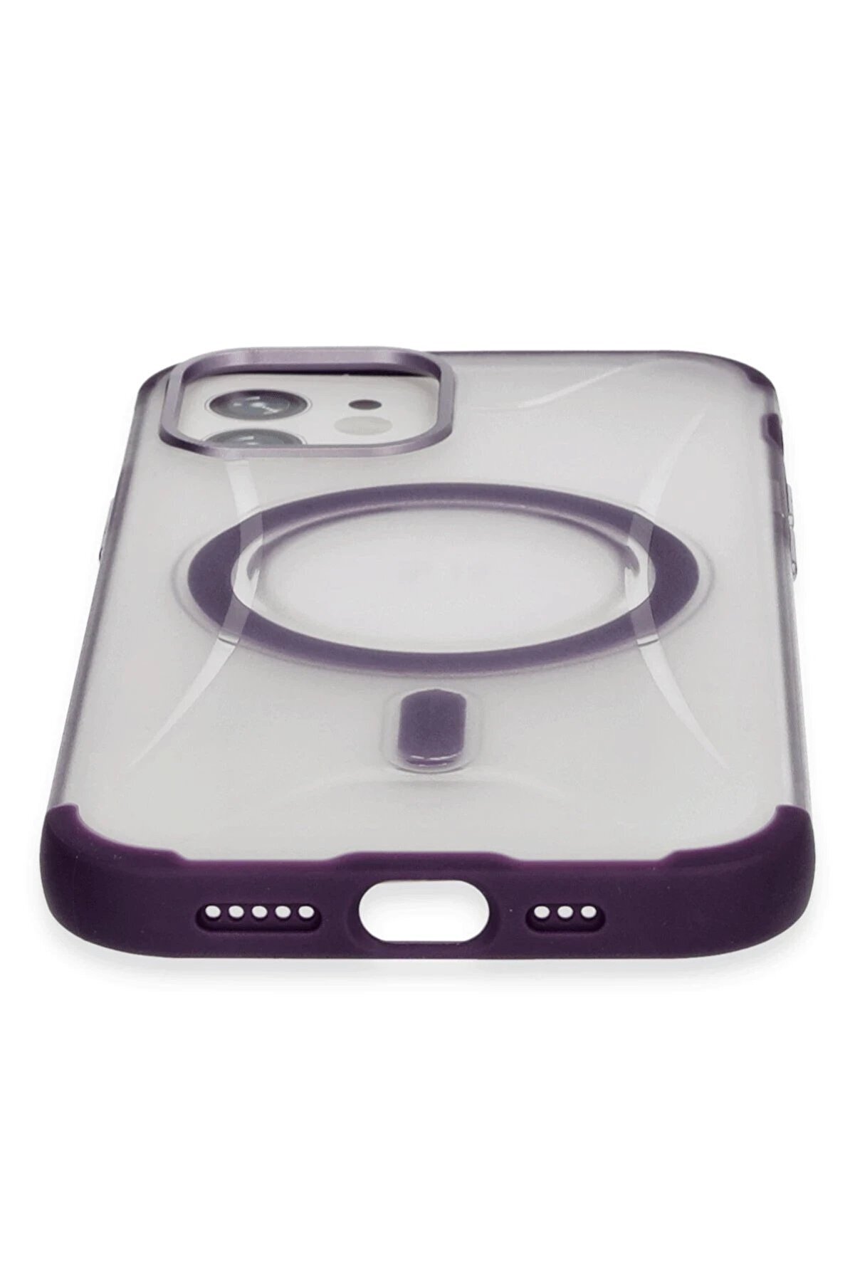 İphone 11 Hi̇lton Magsafe Kapak - Deri̇n Mor - Dropx6183-5441