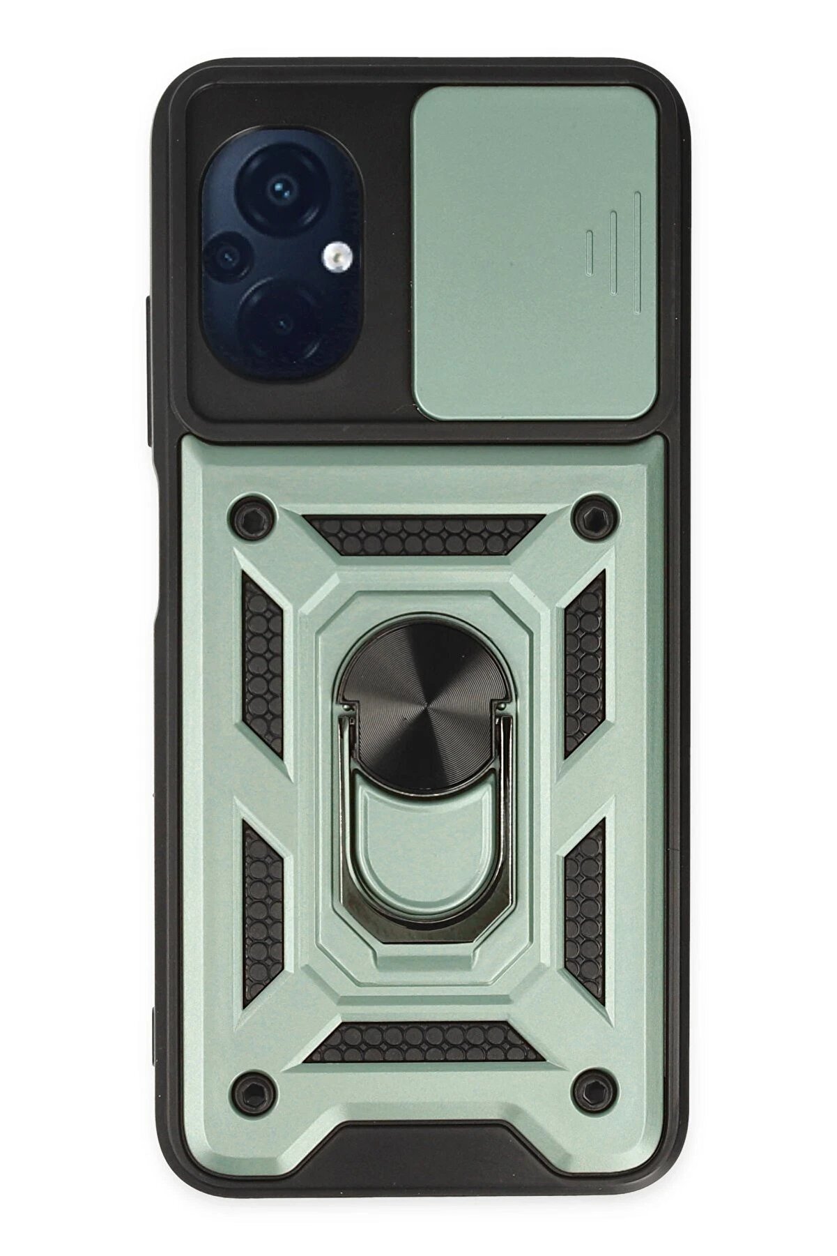 CepteToptan Xiaomi Poco M5 Kılıf Pars Lens Y&uuml;z&uuml;kl&uuml; Silikon - Yeşil - DROPX7981-6896